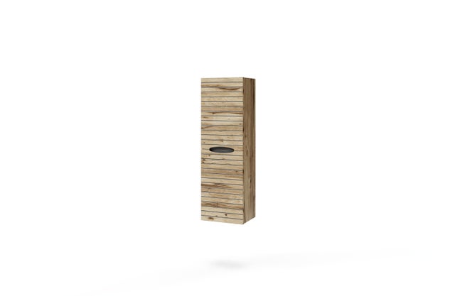 Columna de baño Asimetrico Lines Desierto imitación roble natural 35x110x27 cm