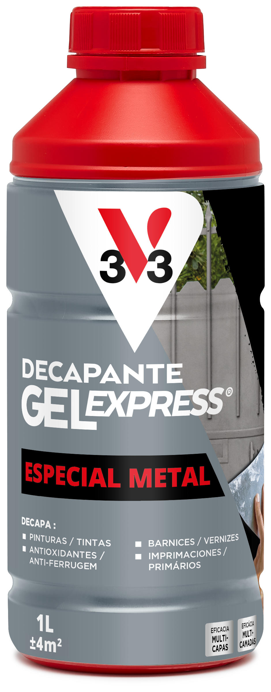 Decapante para metal V33 1L - 3