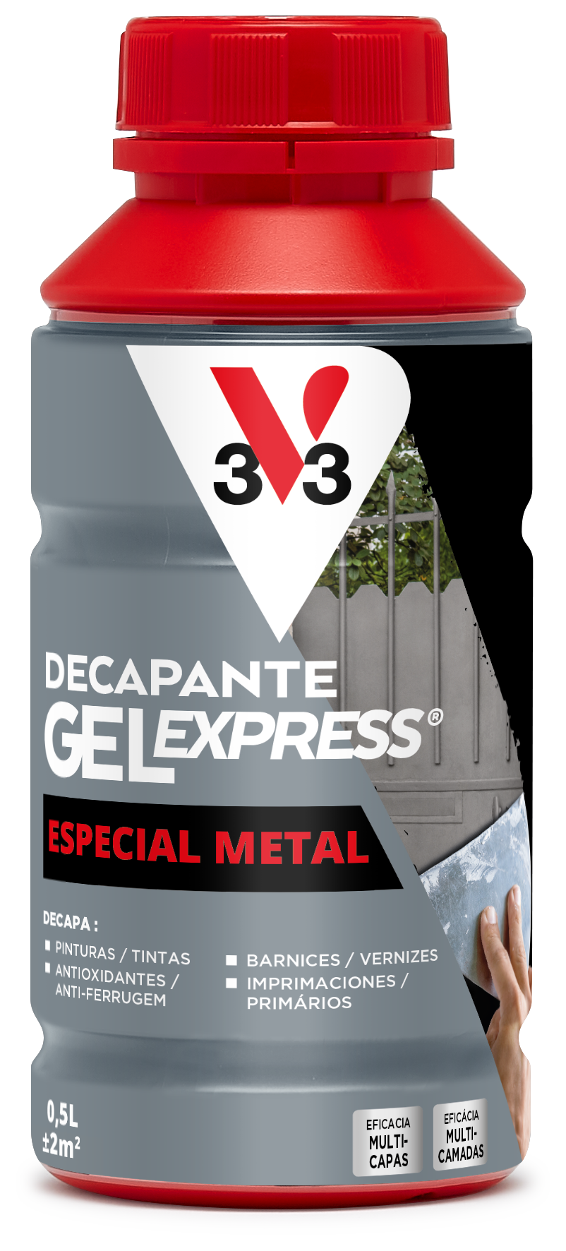 Decapante para metal V33 0.5L - 4