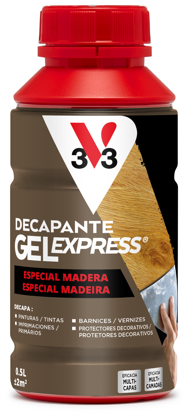 Decapante especial madeira v33 500ml - 4