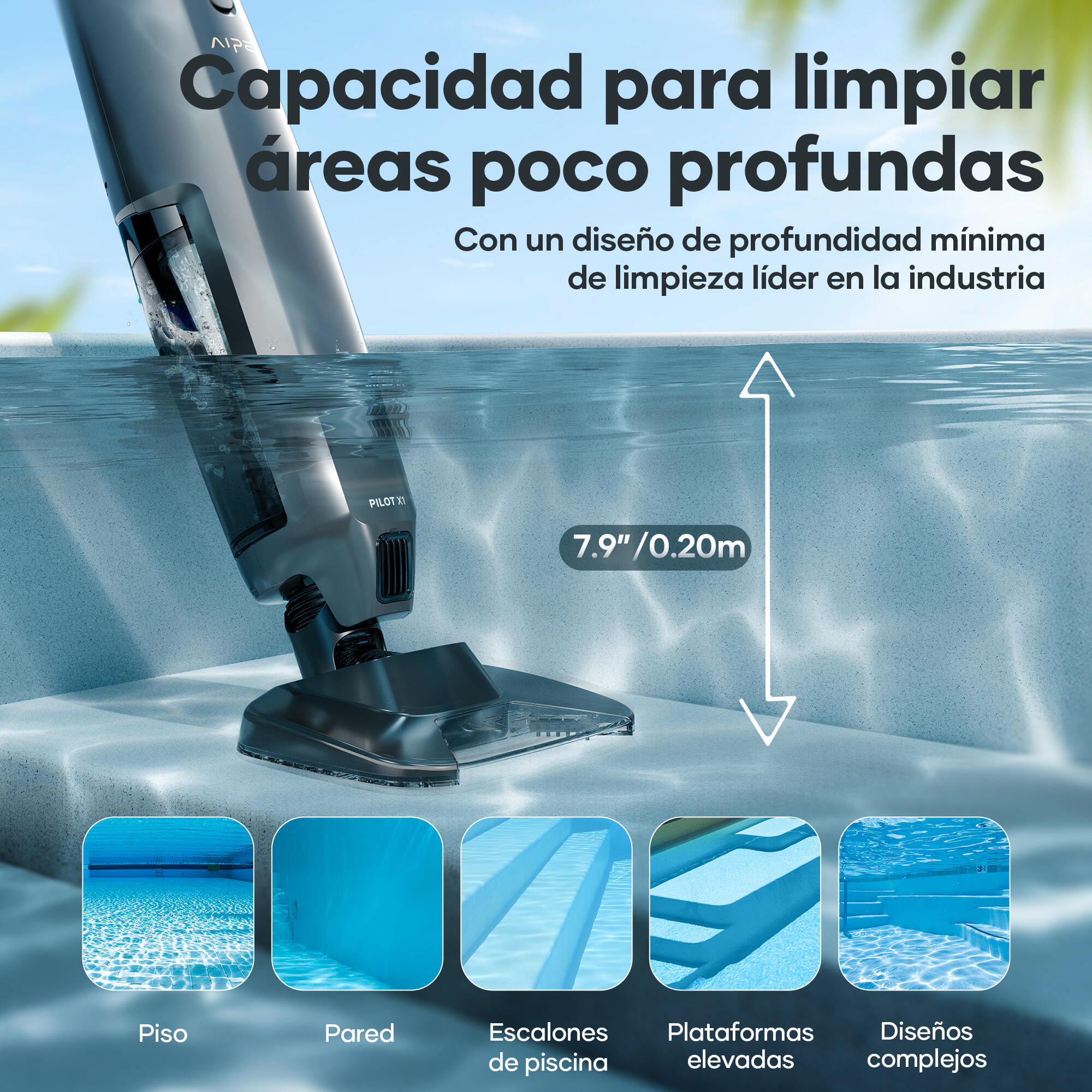 Aspiradora de piscina Pilot X1 - 8