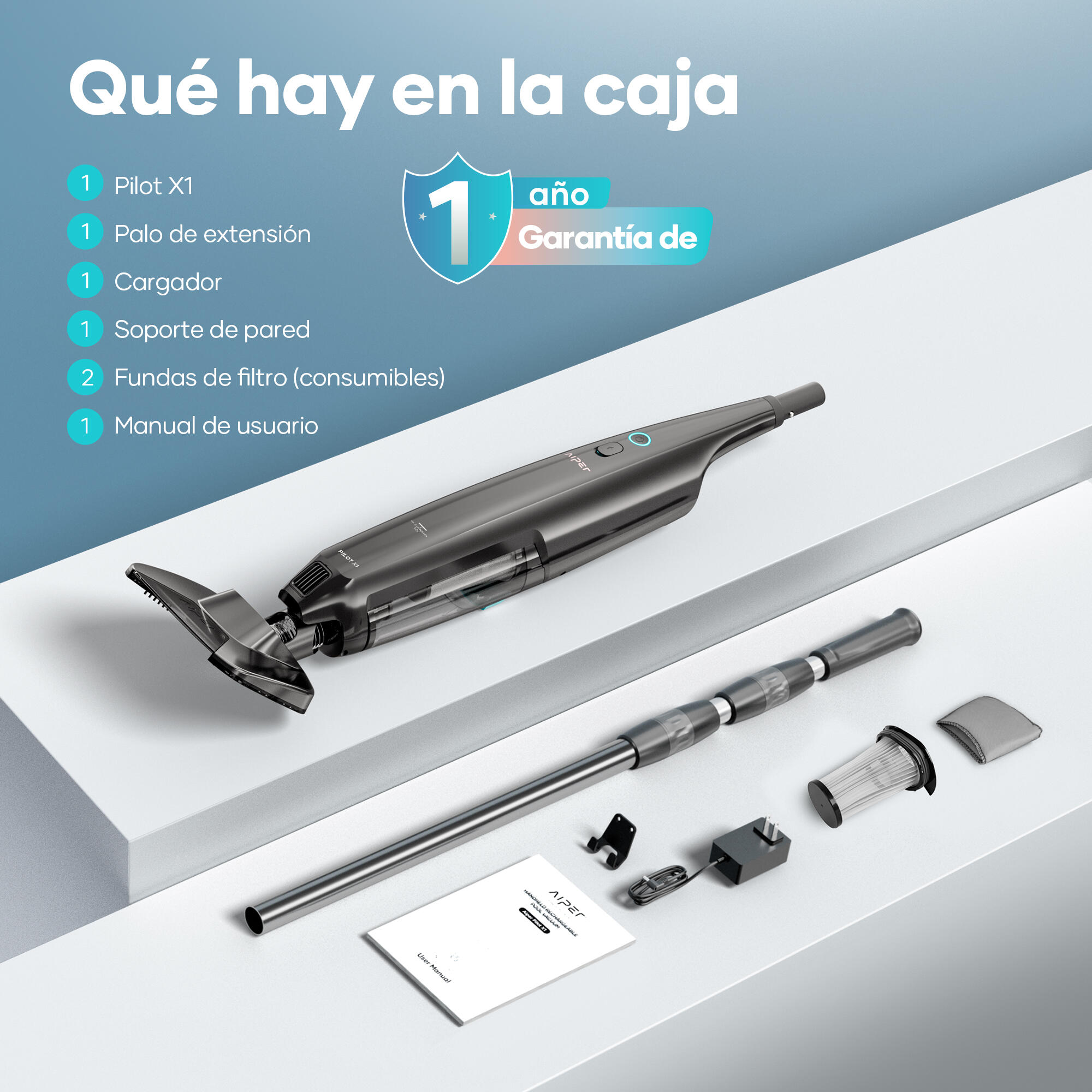 Aspiradora de piscina Pilot X1 - 7