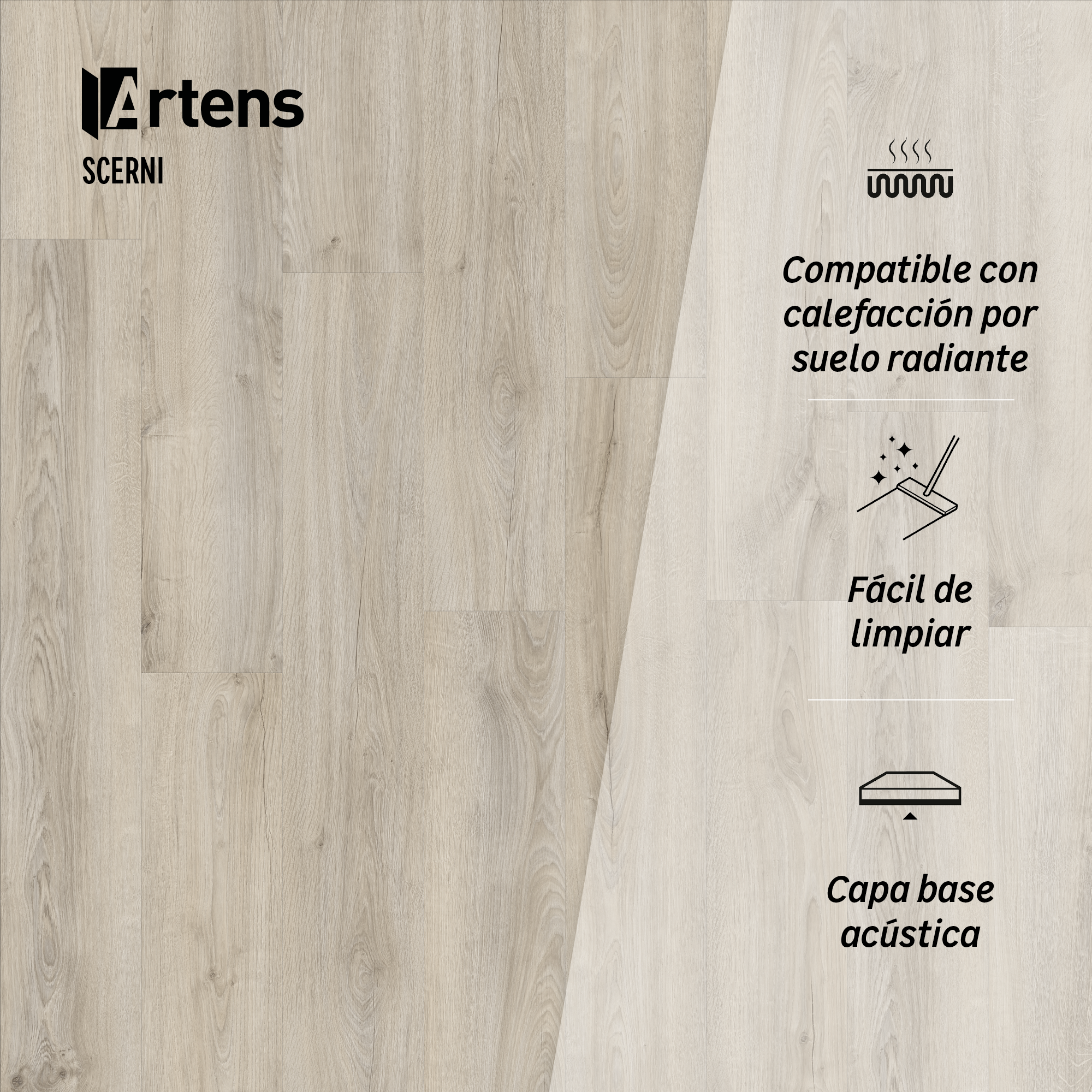 Suelo vinílico SPC clic Extrem Scerni marrón ARTENS GR120 - 5