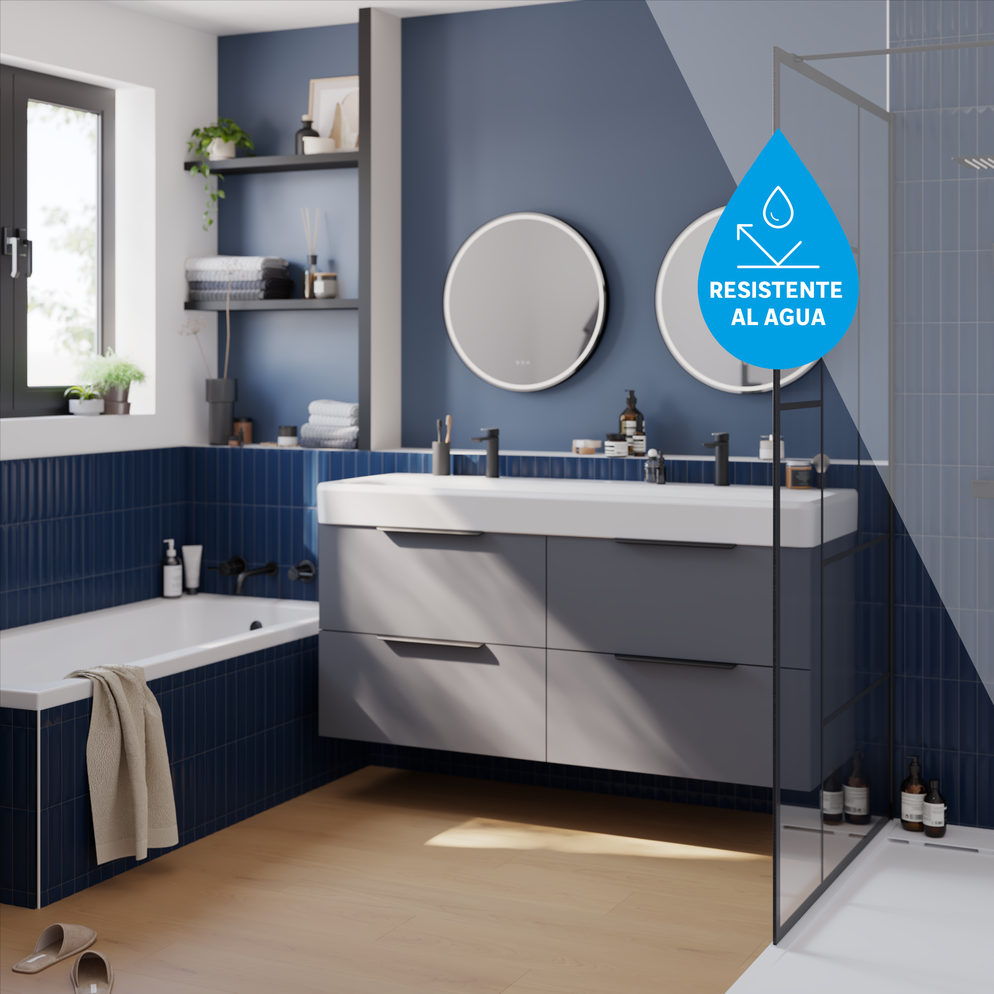 Suelo vinílico SPC clic Olea efecto madera natural NAT348 ARTENS - 5