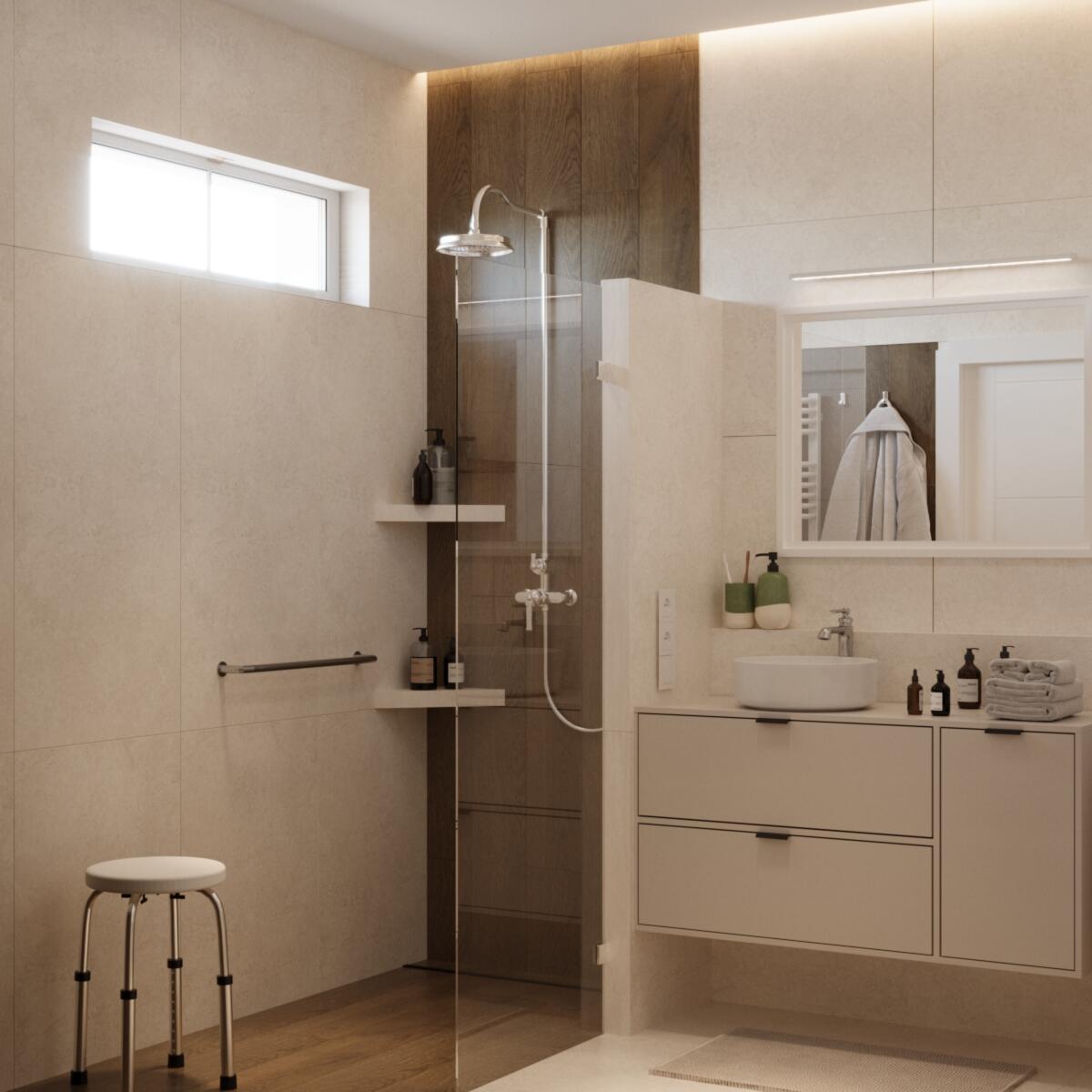 Umywalka nablatowa Studio Round 37 cm biała SENSEA - 4