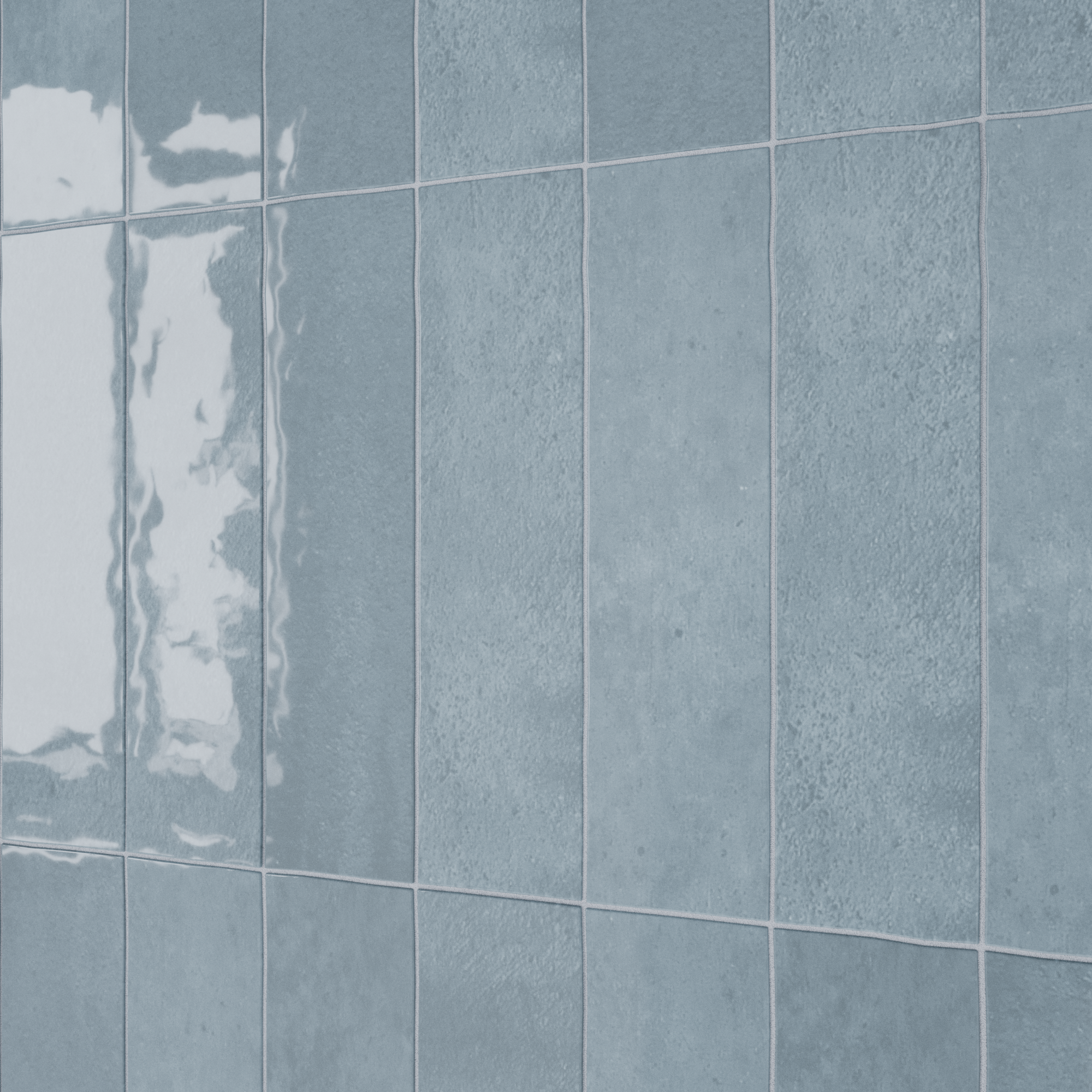 Carrelage mur intérieur Bricklane Bleu effet zellige L.7.4 x L.30.1 cm ARTENS - 3