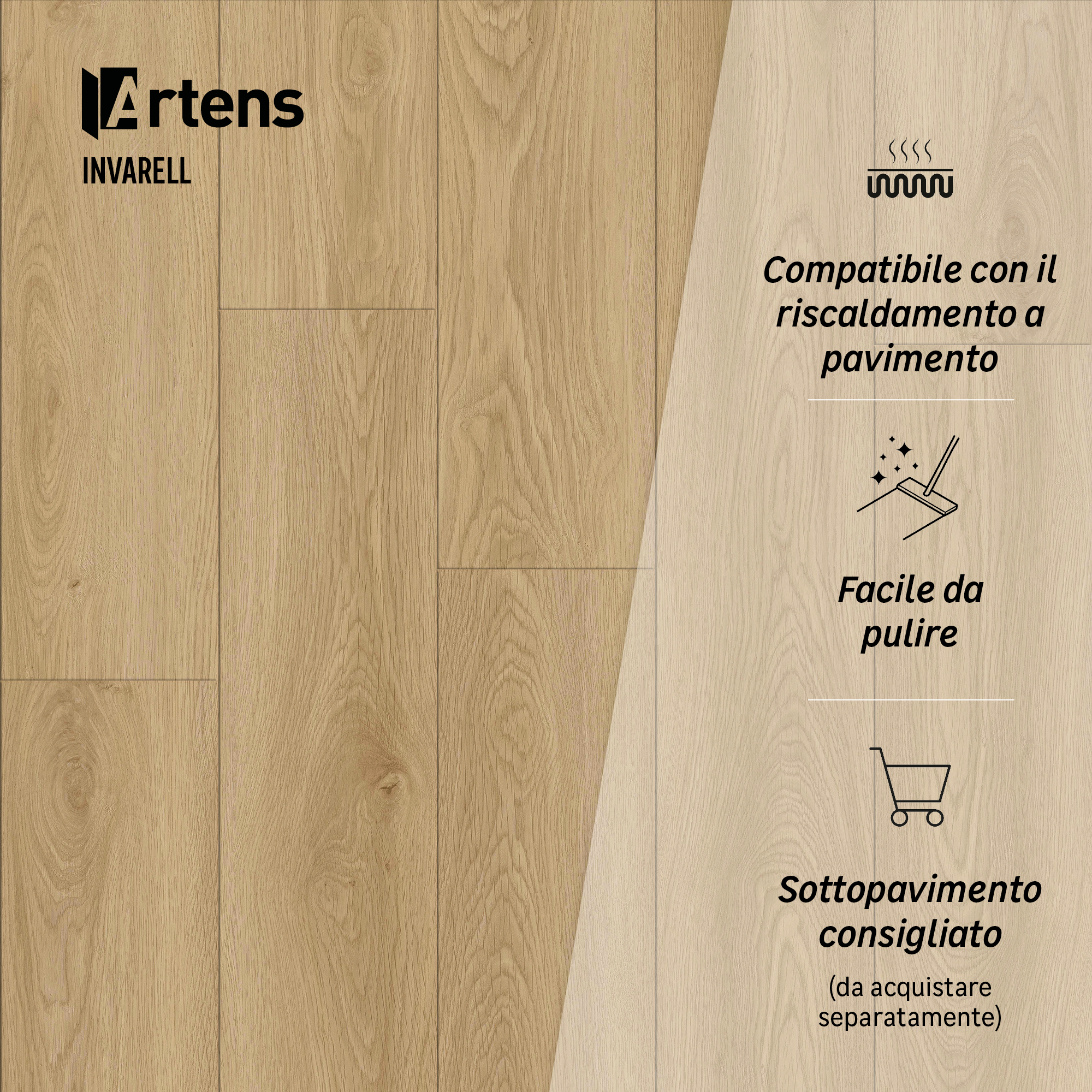 SPC effetto legno beige Sp 4 mm ARTENS Invarell 1.76 m² - 11