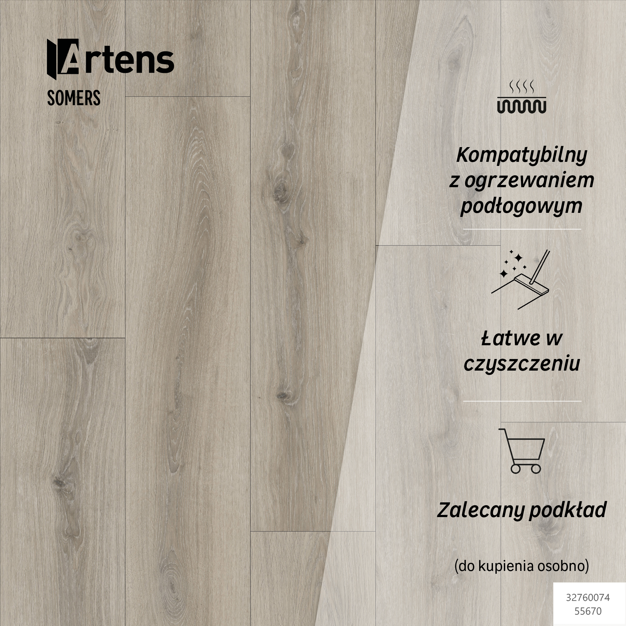 Panele winylowe SPC Artens Forte Somers naturalne drewno - 16