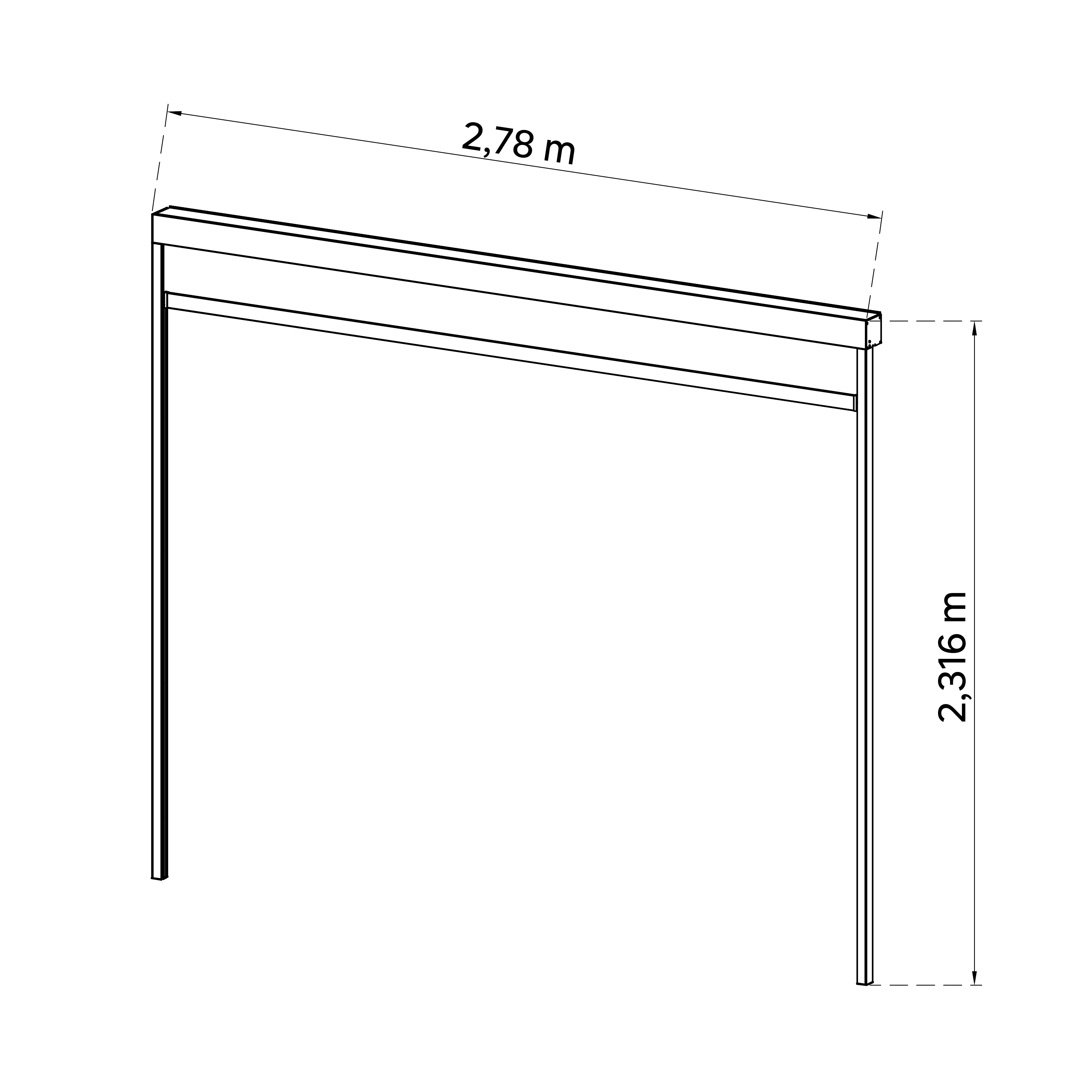 Markiza Clima Astra 300 cm antracyt Naterial - 3