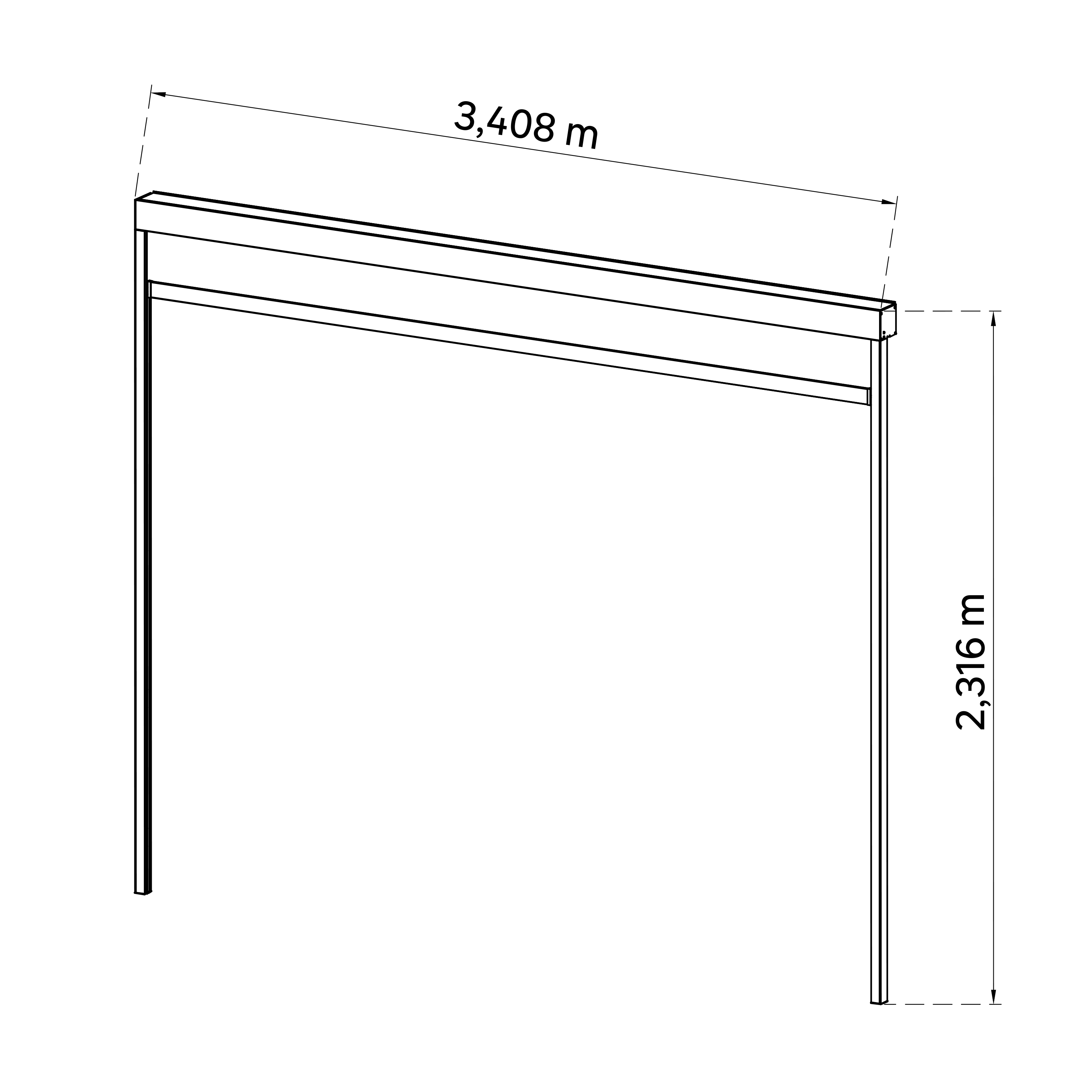 Markiza Clima Astra 363 cm antracyt Naterial - 4