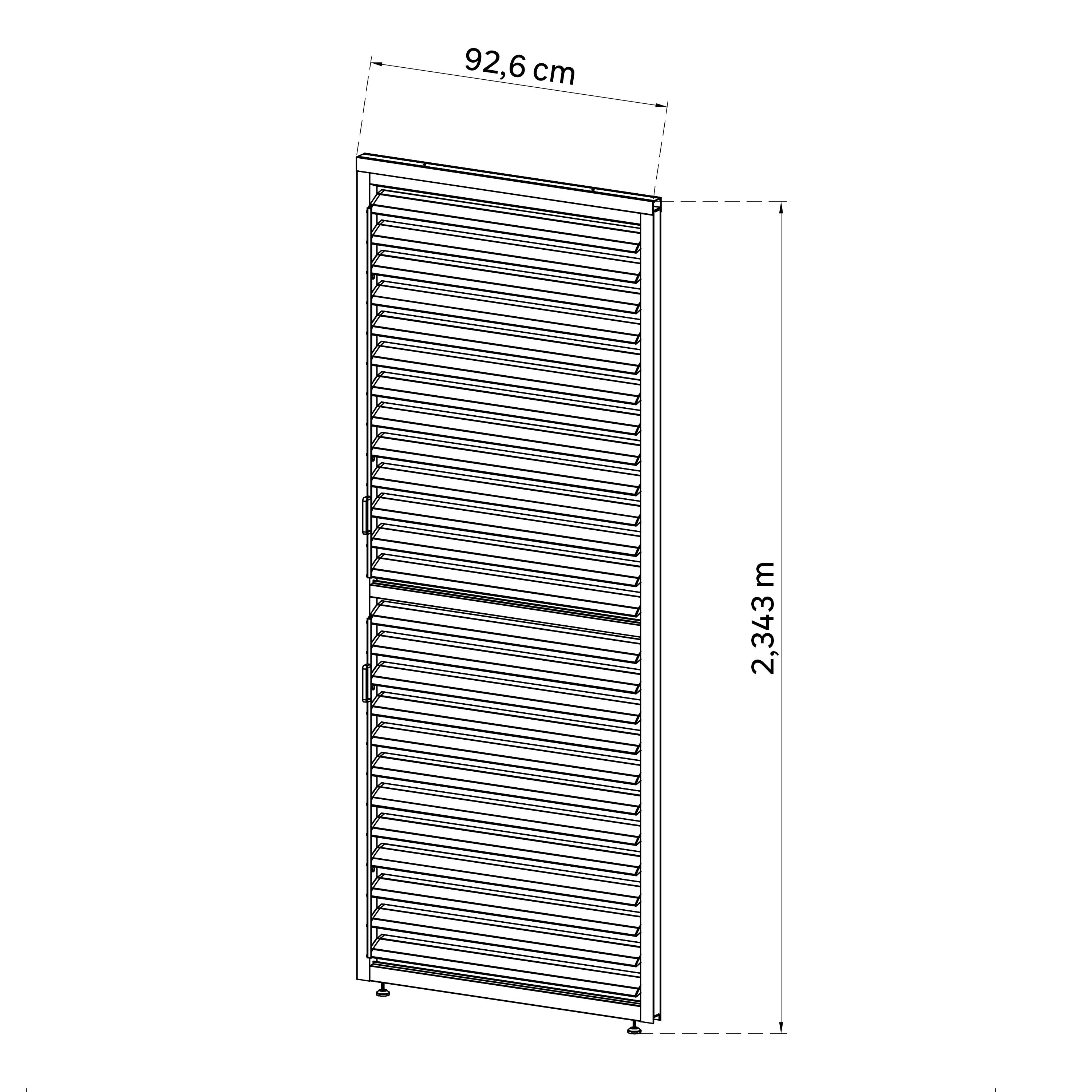 Panel żaluzja do pergoli Clima Astra 300/393 cm antracyt Naterial - 3