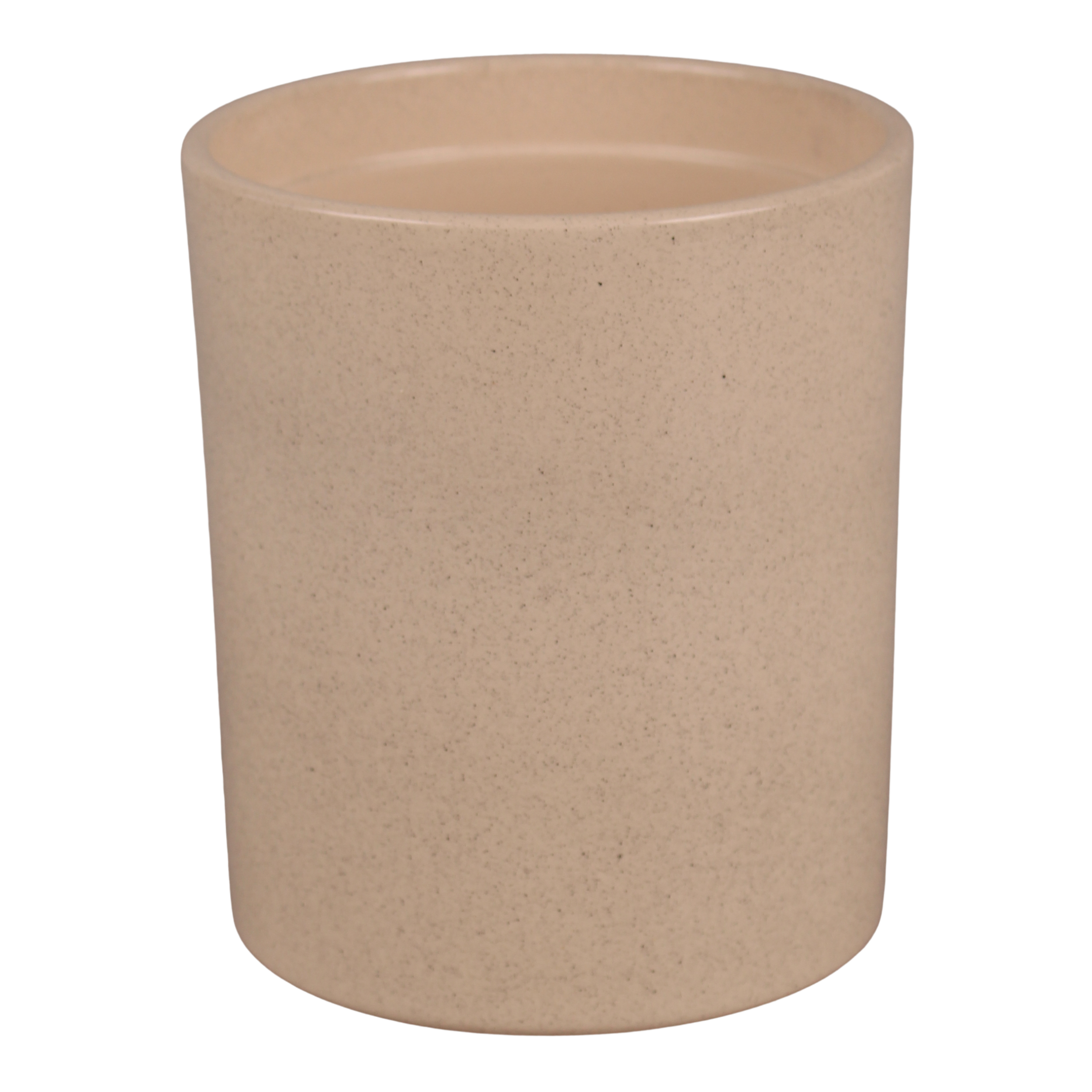 Osłonka ceramiczna Orchidea na doniczkę 13,5 cm beżowy Cermax