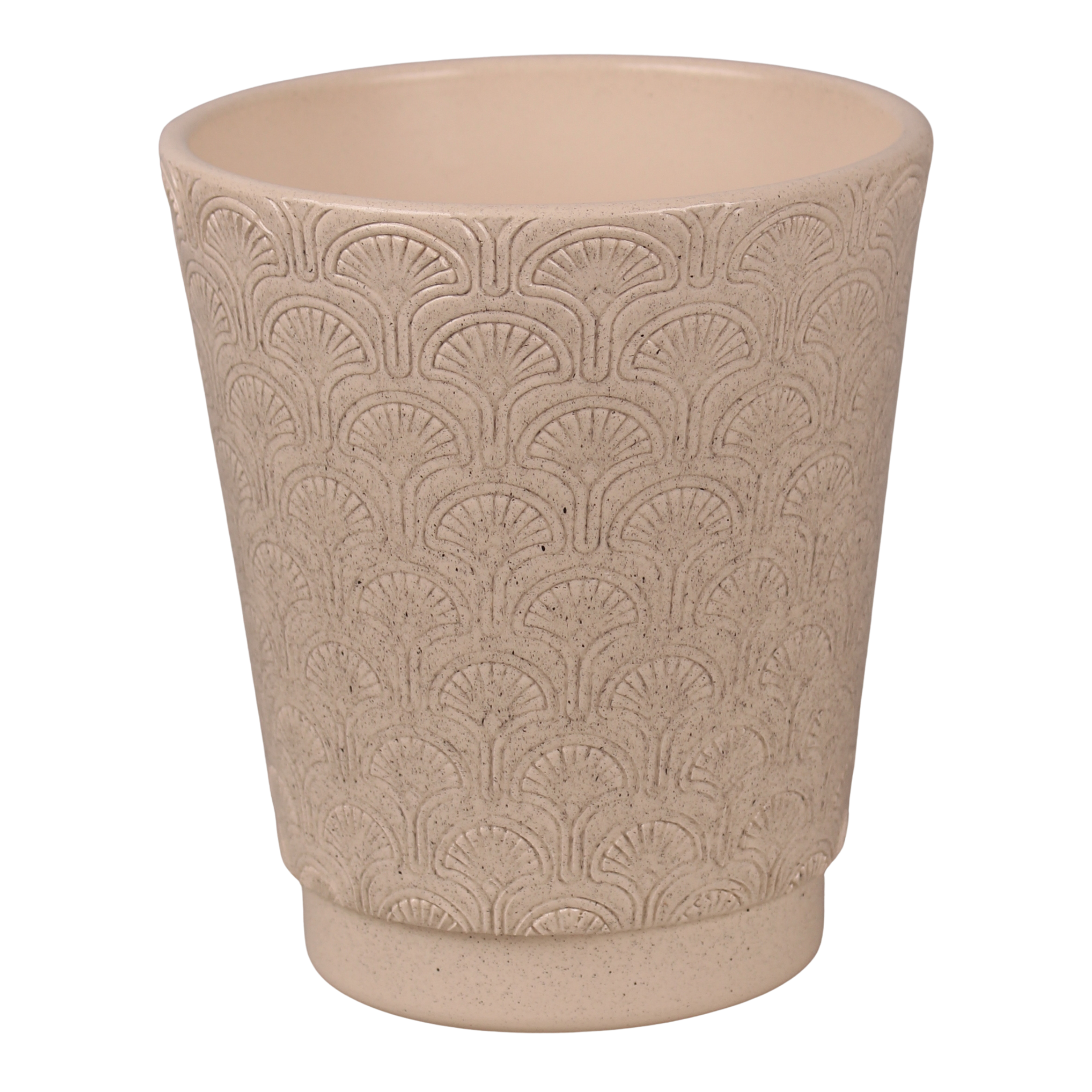Osłonka ceramiczna do storczyka Peacock na doniczkę 13 cm beż Cermax
