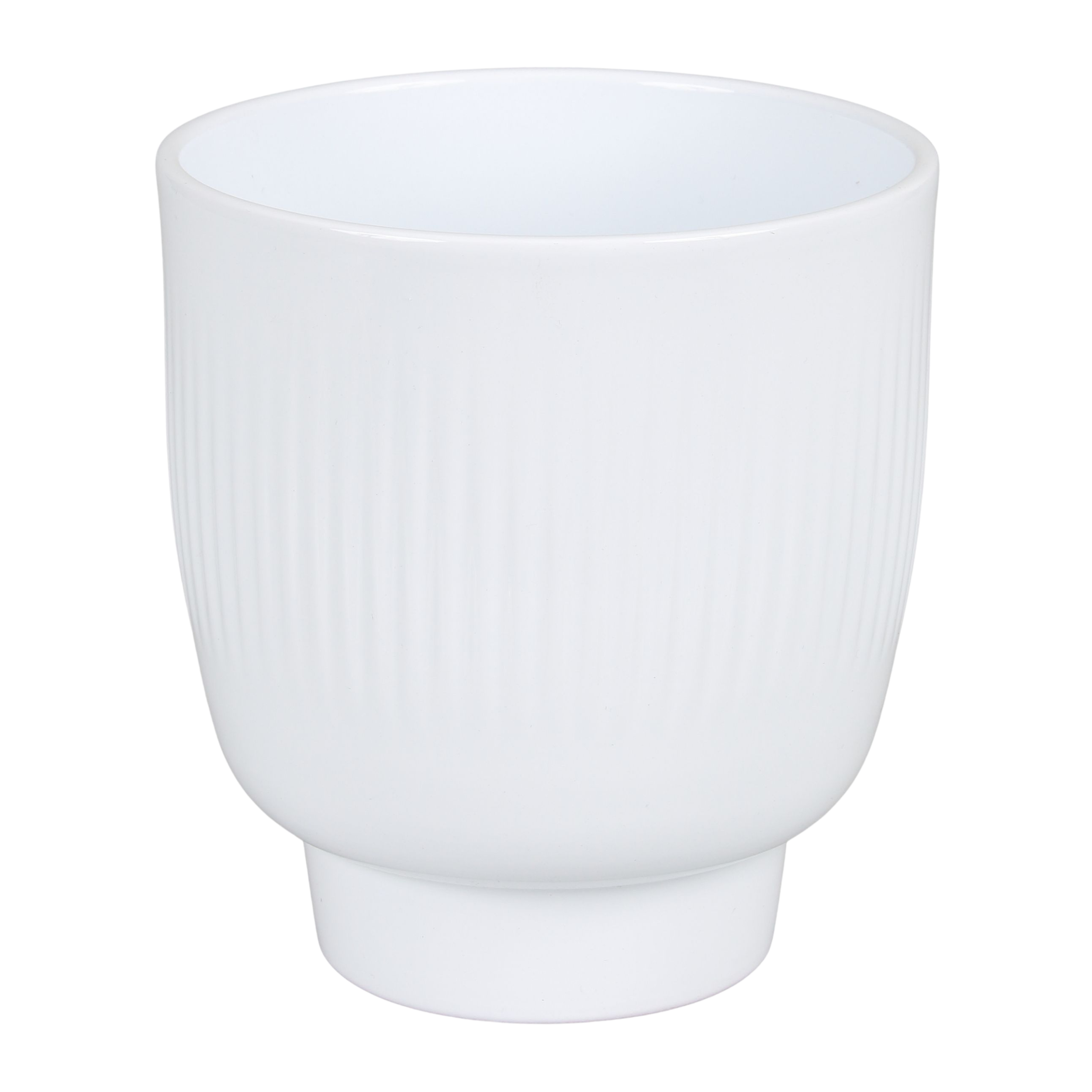 Osłonka na doniczkę do storczyka 15 cm biały Cermax