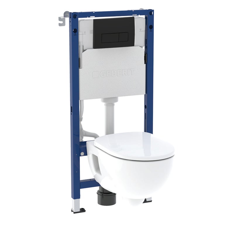 Zestaw podtynkowy WC Libris Geberit z przyciskiem czarny mat