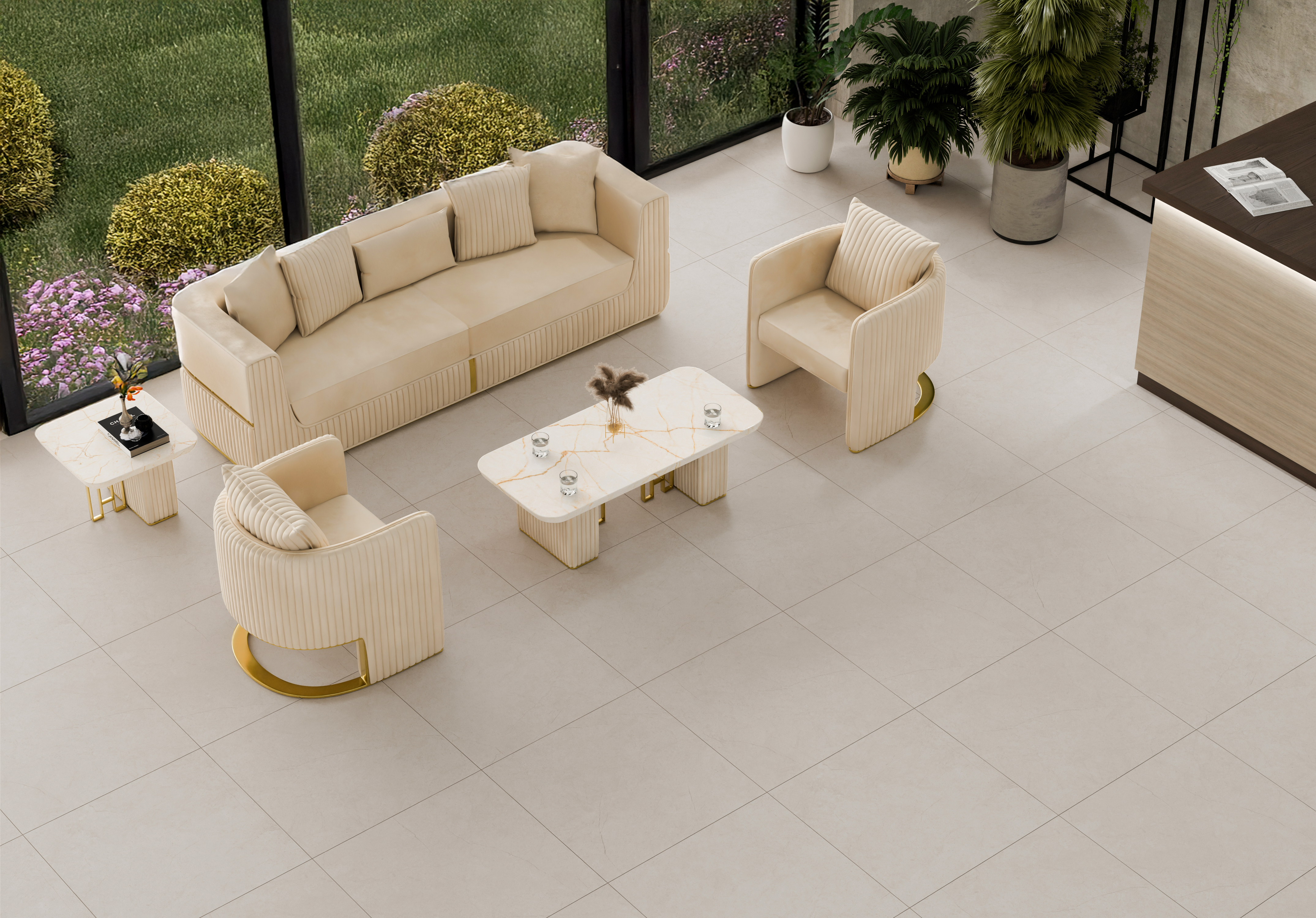 Gres szkliwiony Dover Beige 60x60 Egen - 2