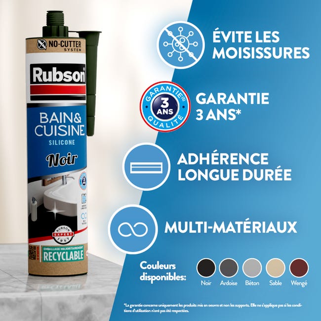 GAOSJX Silicone Creux Imperméable Noir - Taille L