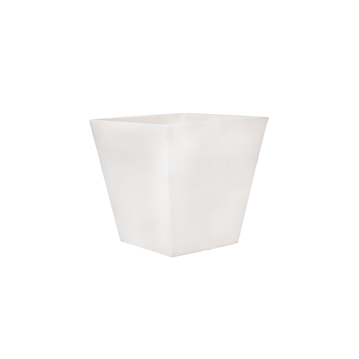 Maceta cuadrada de polietileno newgarden clavel 30 x 28 x 30 cm blanco