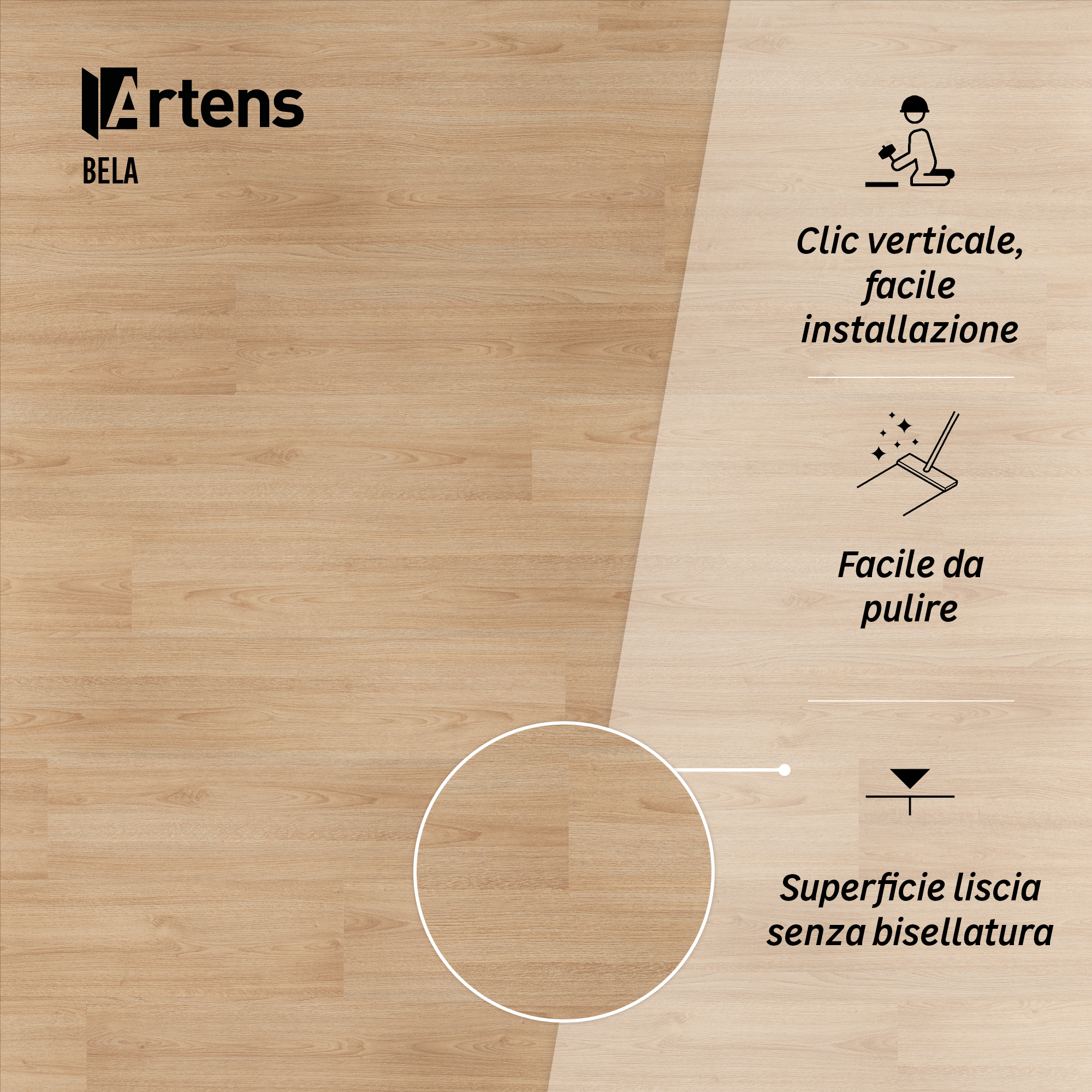 Pavimento laminato passaggio moderato ARTENS Bela beige, 2.49 m² - 10