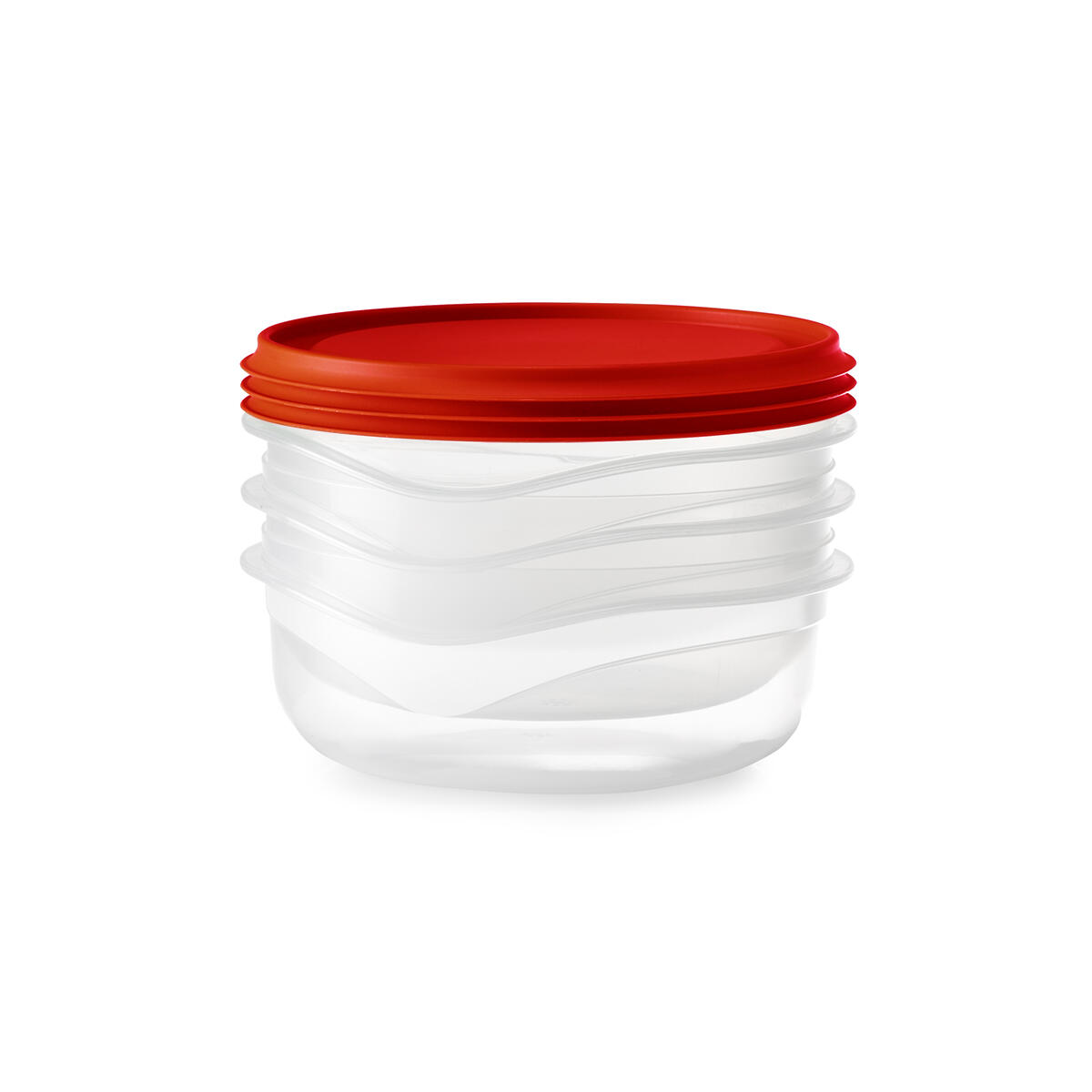Contenitore per alimenti con coperchio 0.6 Lt Triplo PAVONI L 14 x H 10 cm, 3 pezzi, colore assortiti - 9