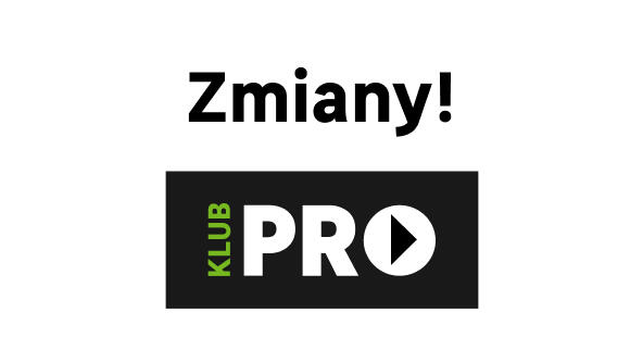 grafika prezentująca komunikat o nadchodzących zmianach w klubie pro
