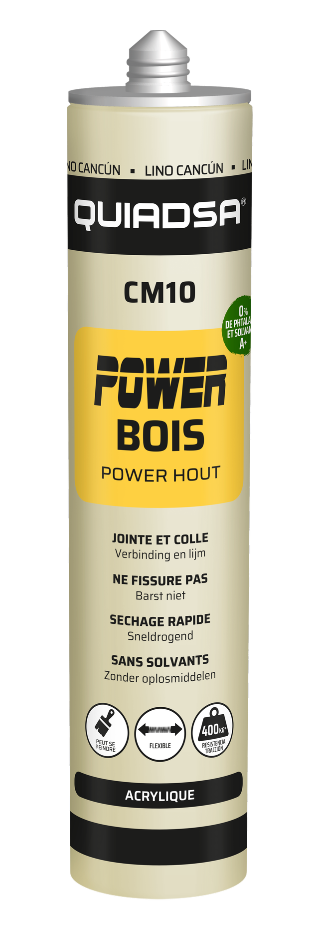 Colle et joint pour bois lin cancun 300 ml - QUIADSA CM-10 POWER