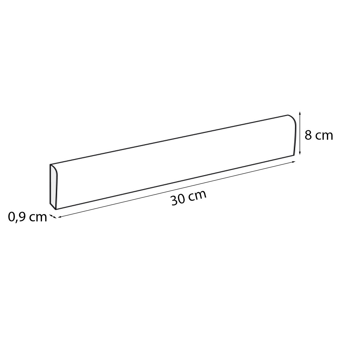 Lot de 3 plinthes effet pierre beige foncé Monastere l.8cm x L.30 cm - 4