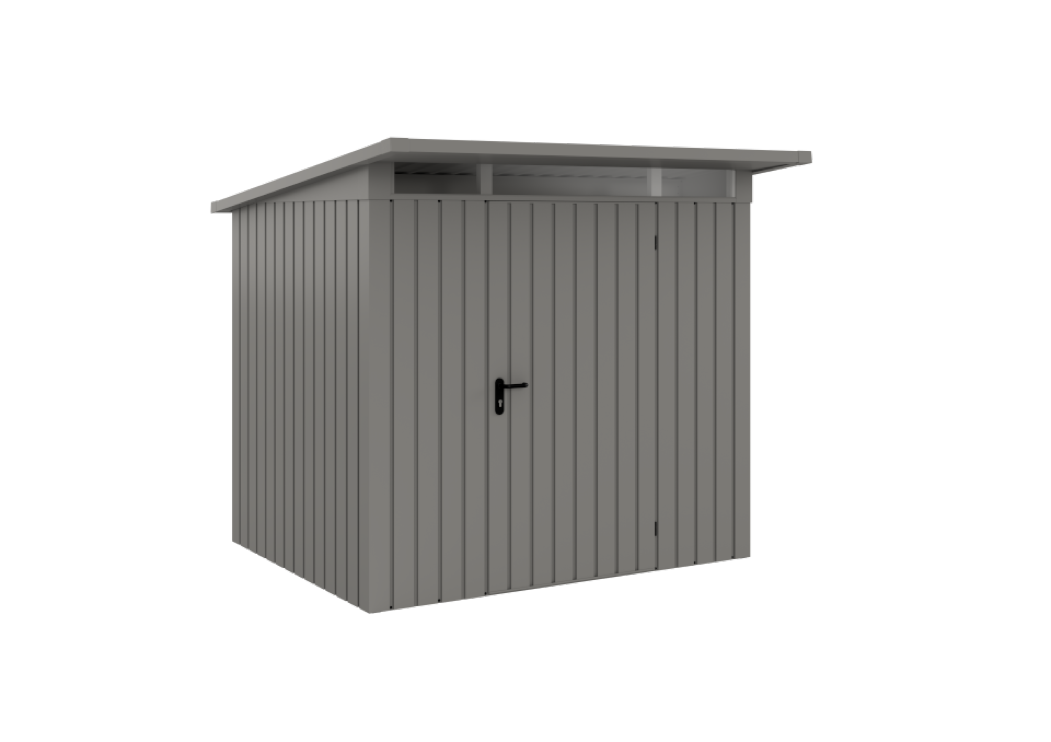 Domek ogrodowy narzędziowy EcoStar Euroline P-Line 4 3.22 m2 szary Hormann