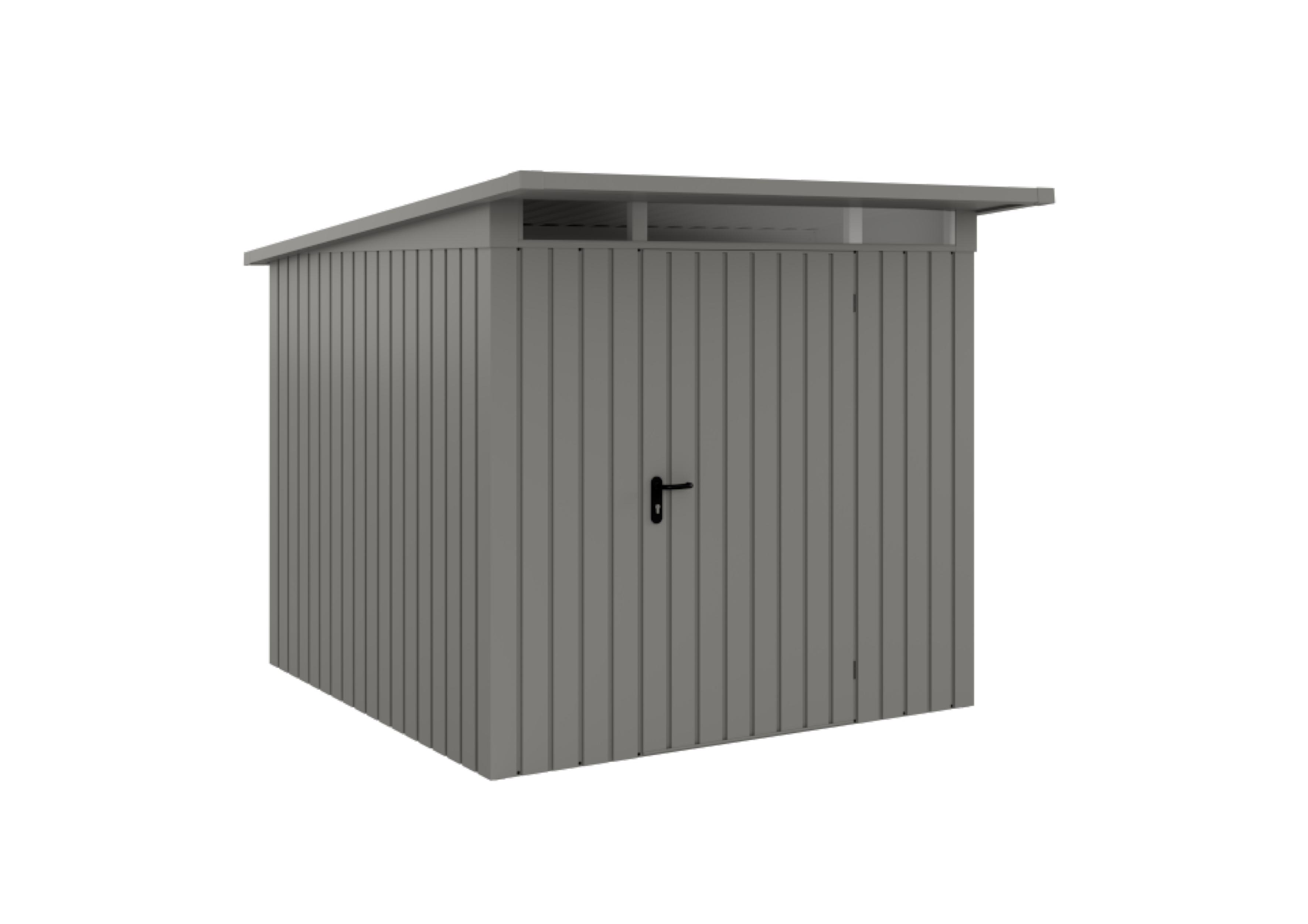 Domek ogrodowy narzędziowy EcoStar Euroline P-Line 5 4.2 m2 szary Hormann