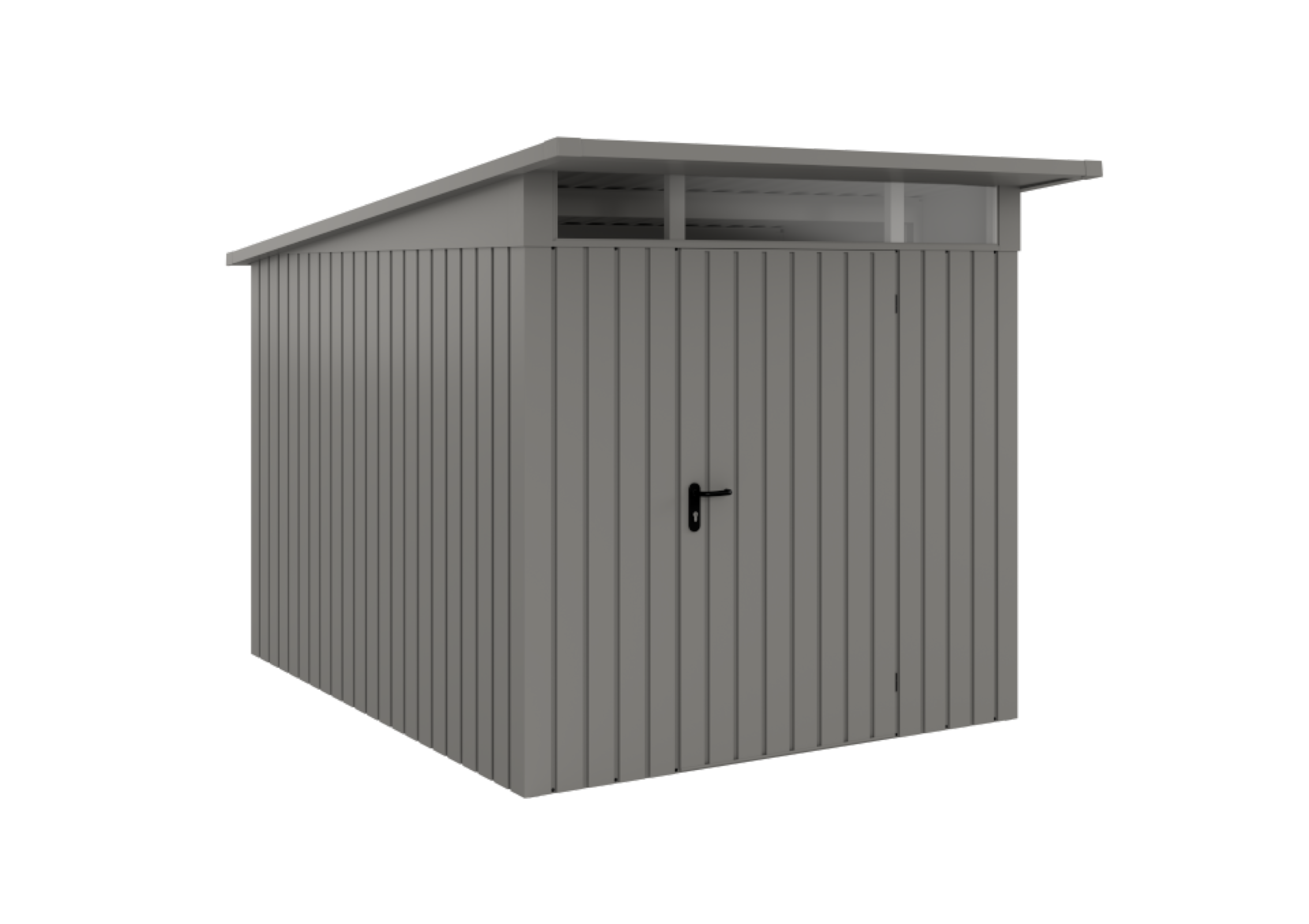 Domek ogrodowy narzędziowy EcoStar Euroline P-Line 6 5.18 m2 szary Hormann