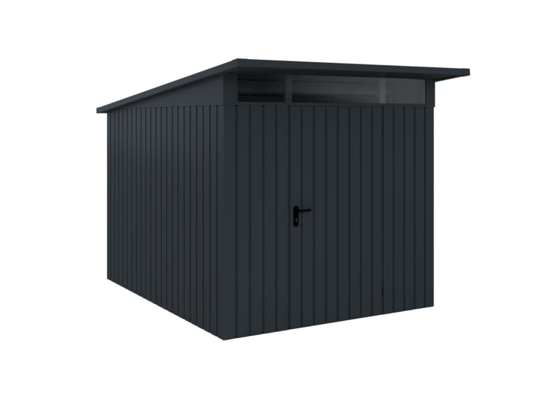 Domek ogrodowy narzędziowy EcoStar Euroline P-Line 6 5.18 m2 antracyt Hormann