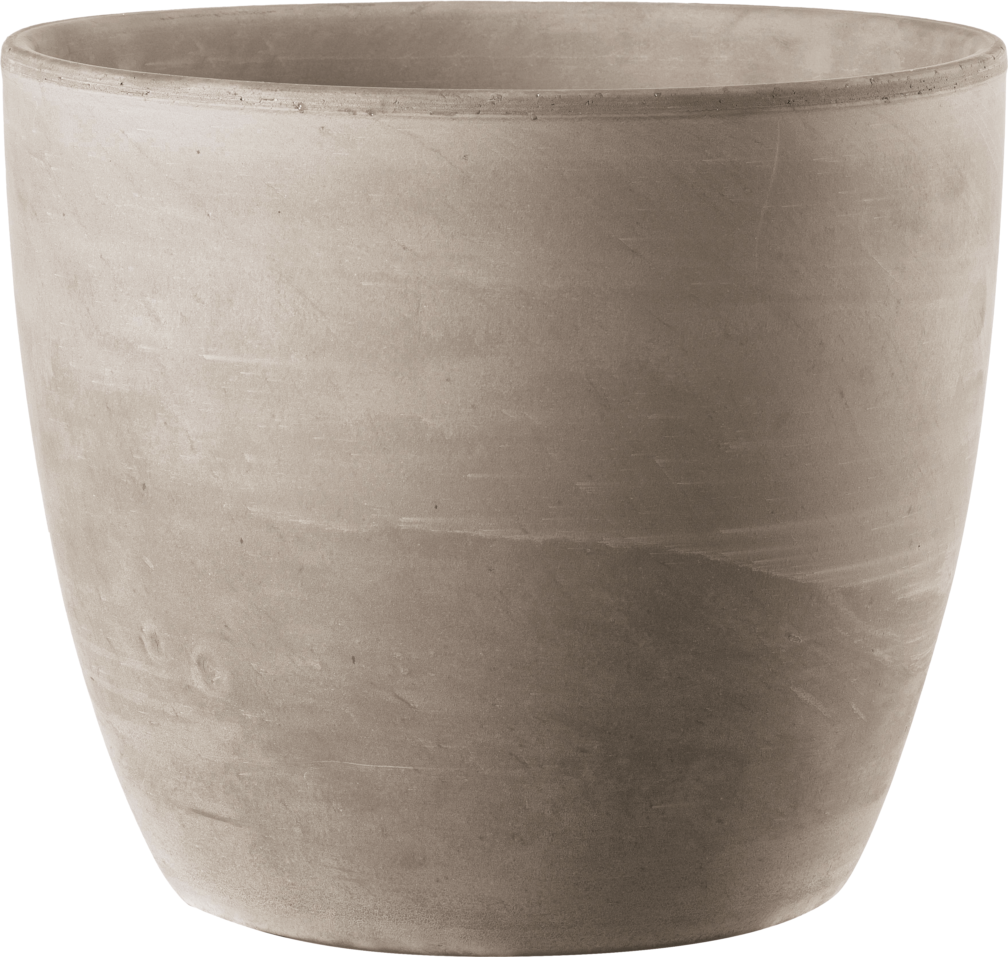 Doniczka Vaso Egg 29 cm szara terakota Deroma