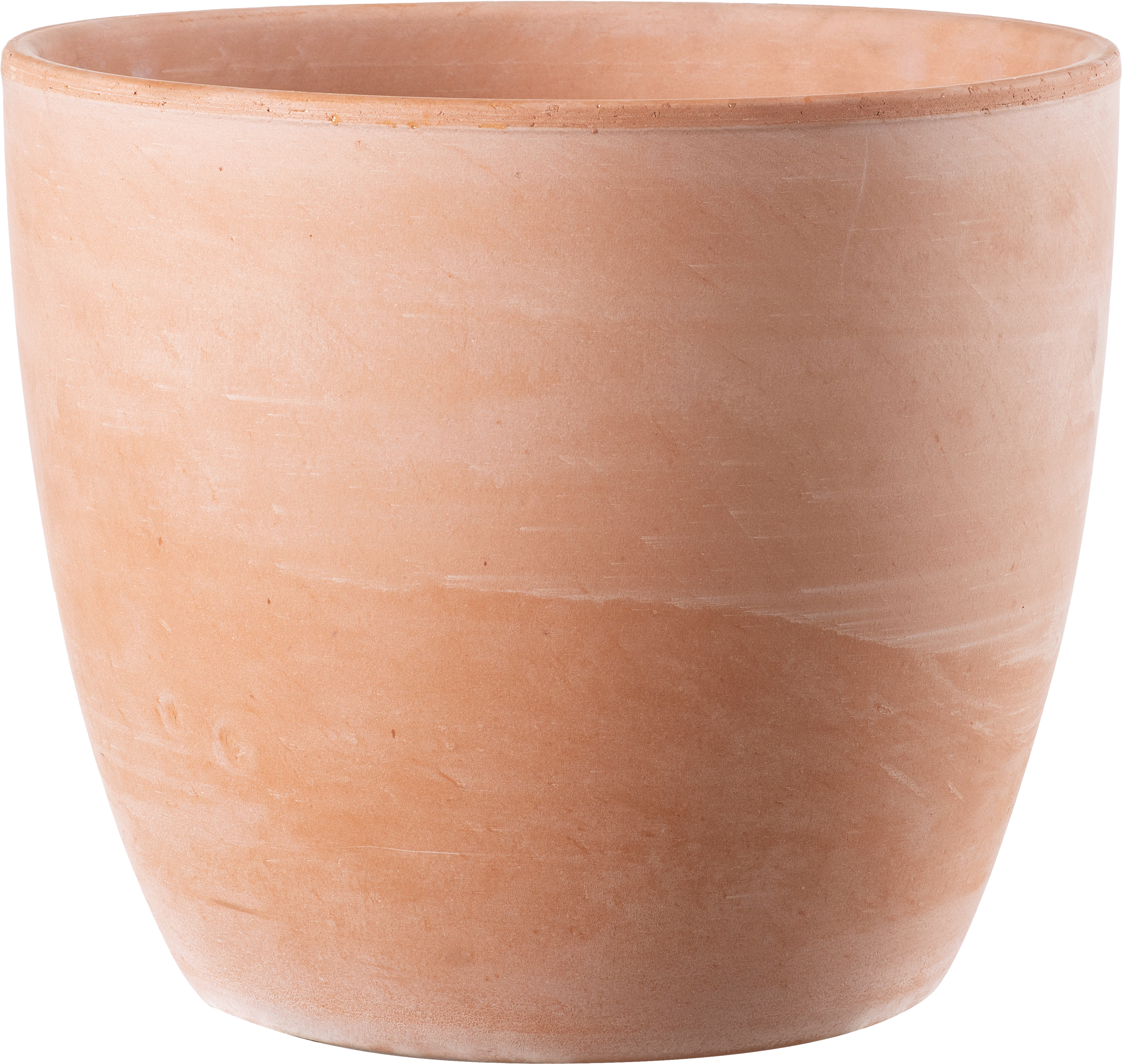 Doniczka Vaso Egg 37 cm biała terakota Deroma