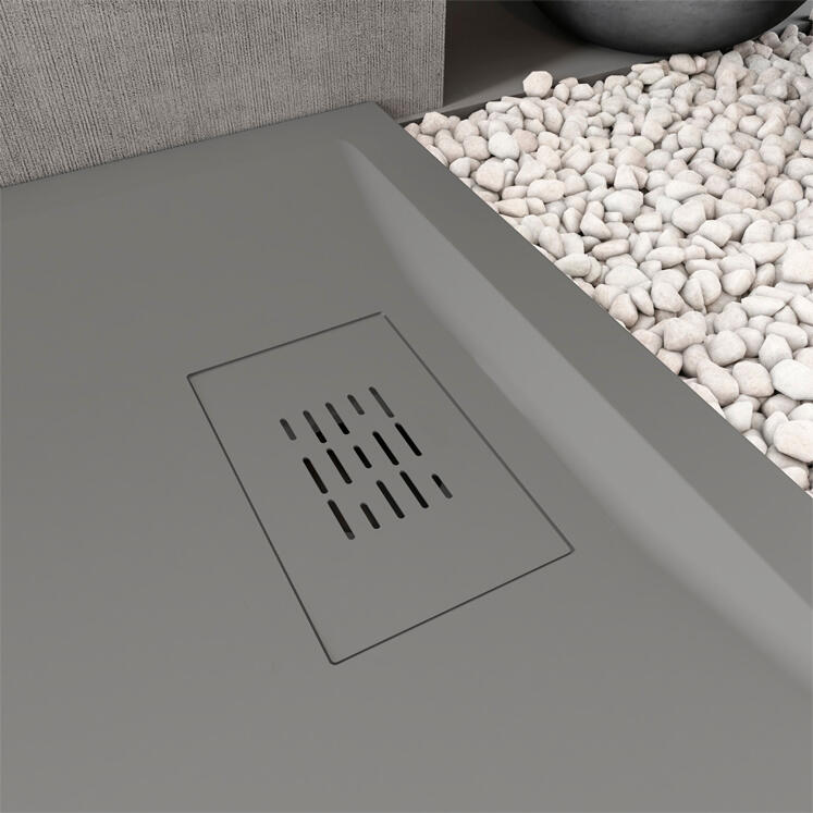 Plato de ducha STYLO 160x70 cm gris polvo - 4