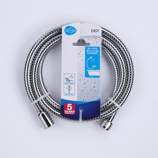 Flexible de douche L.De 200 à 225 cm chrome Easy SENSEA