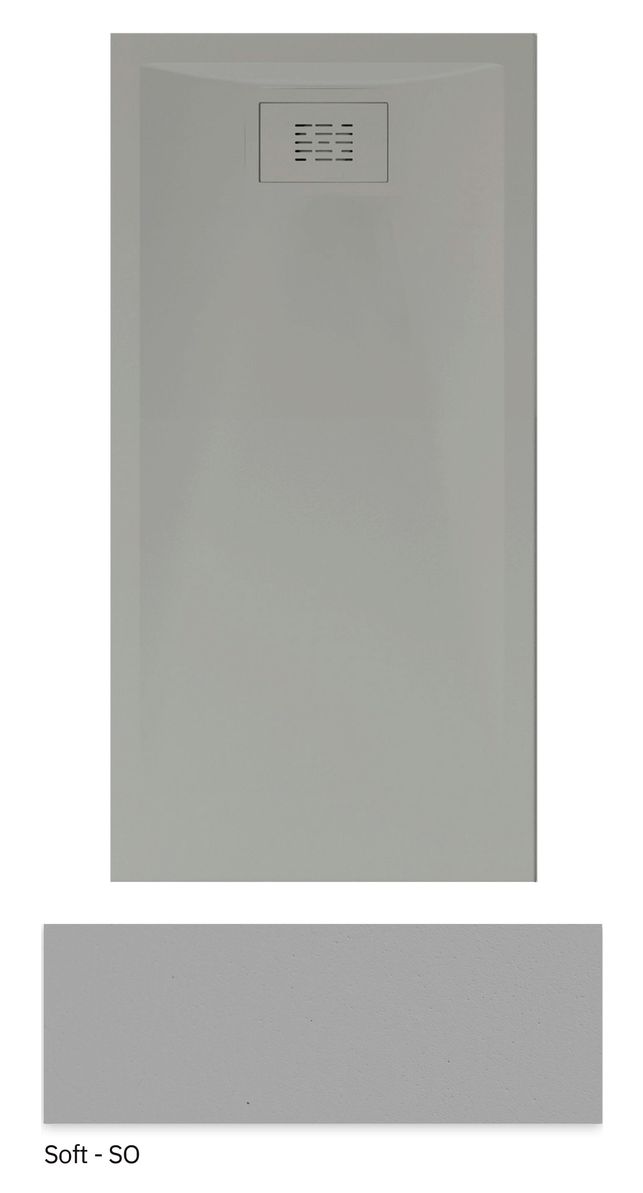 Plato de ducha STYLO 160x70 cm gris polvo - 5