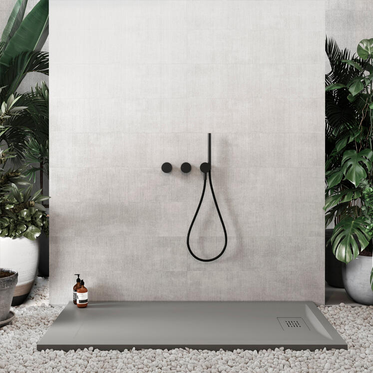 Plato de ducha STYLO 160x70 cm gris polvo - 3