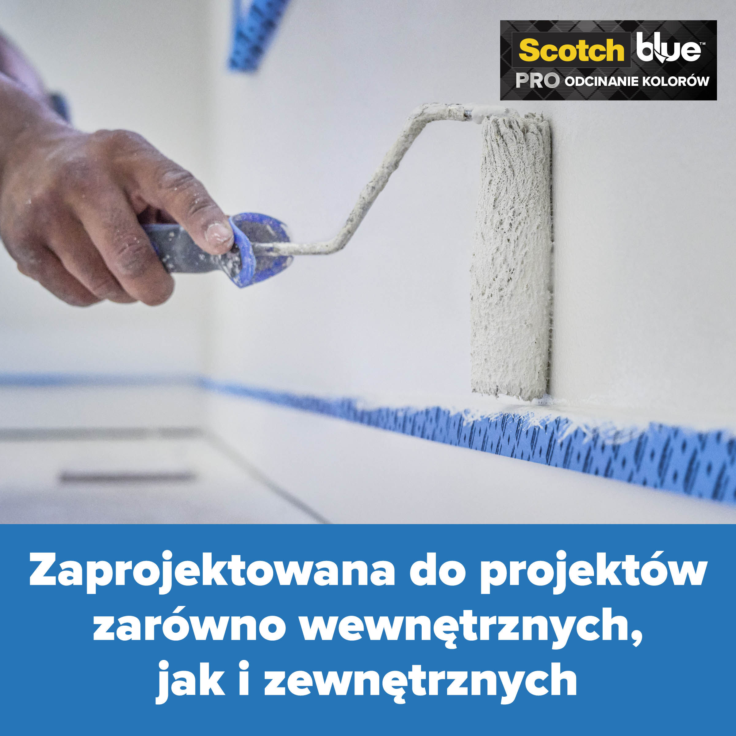 Taśma malarska do odcinania kolorów 36 mm x 41 m ScotchBlue - 8