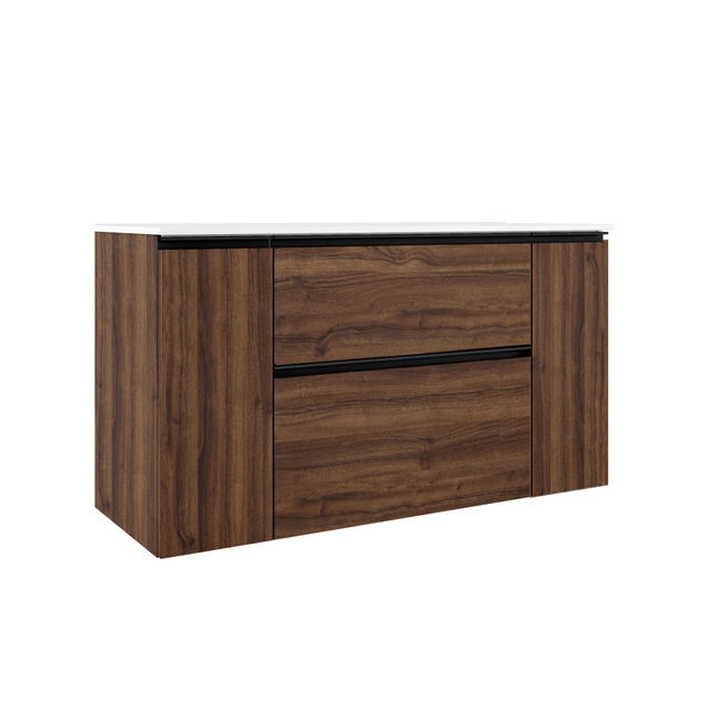 Mueble de baño DALES nogal 120x45 cm (lavabo no incluido)