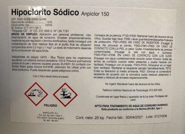 CLORO PISCINA LIQUIDO 5L  - 2