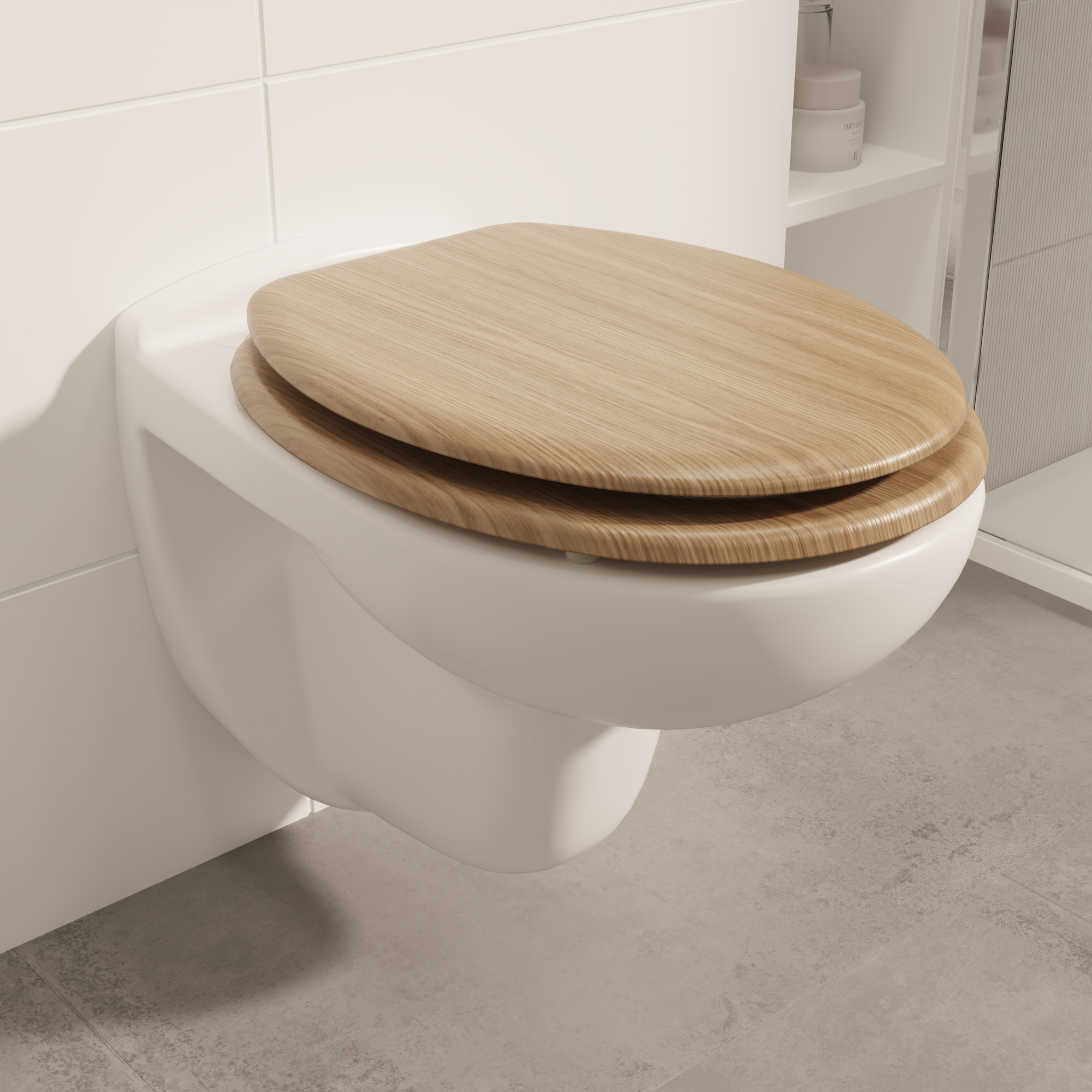 Abattant WC en bois chêne naturel Pop SENSEA - 4