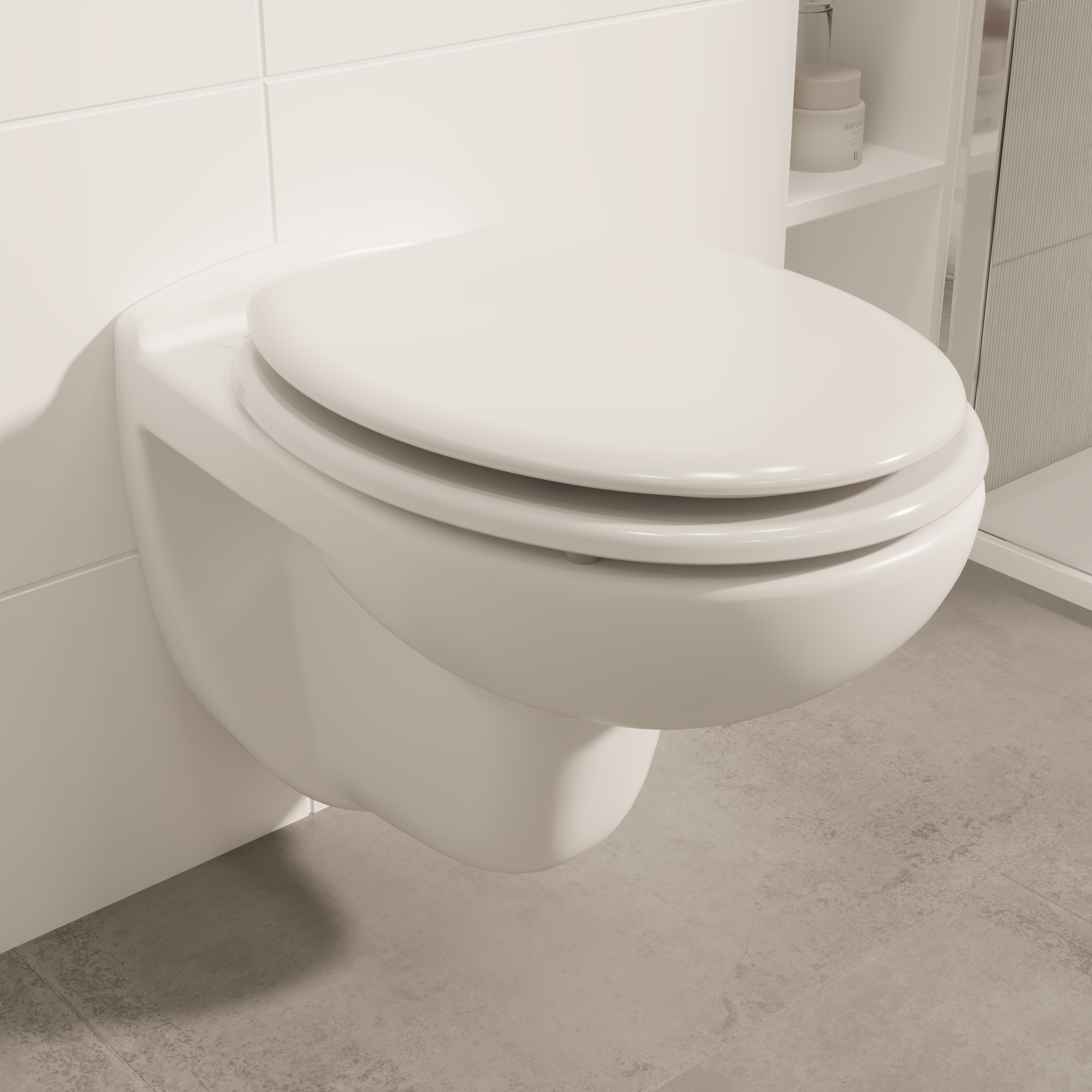 Abattant WC en bois blanc Pop SENSEA - 4