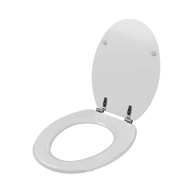 Copriwater Pop ovale universale SENSEA in legno bianco