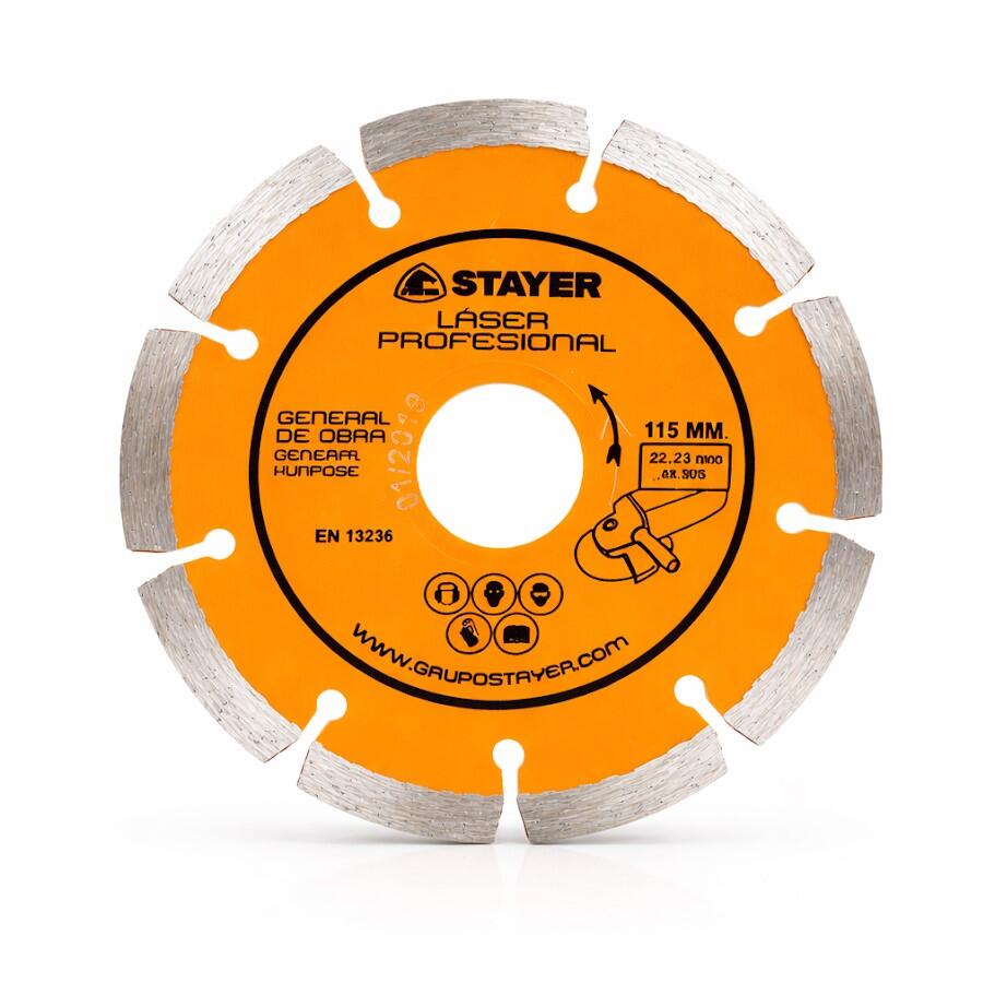 DISCO DE DIAMANTE MESA DE CORTE GENERAL DE OBRA SEGMENTADO LÁSER 300MM STAYER - 2