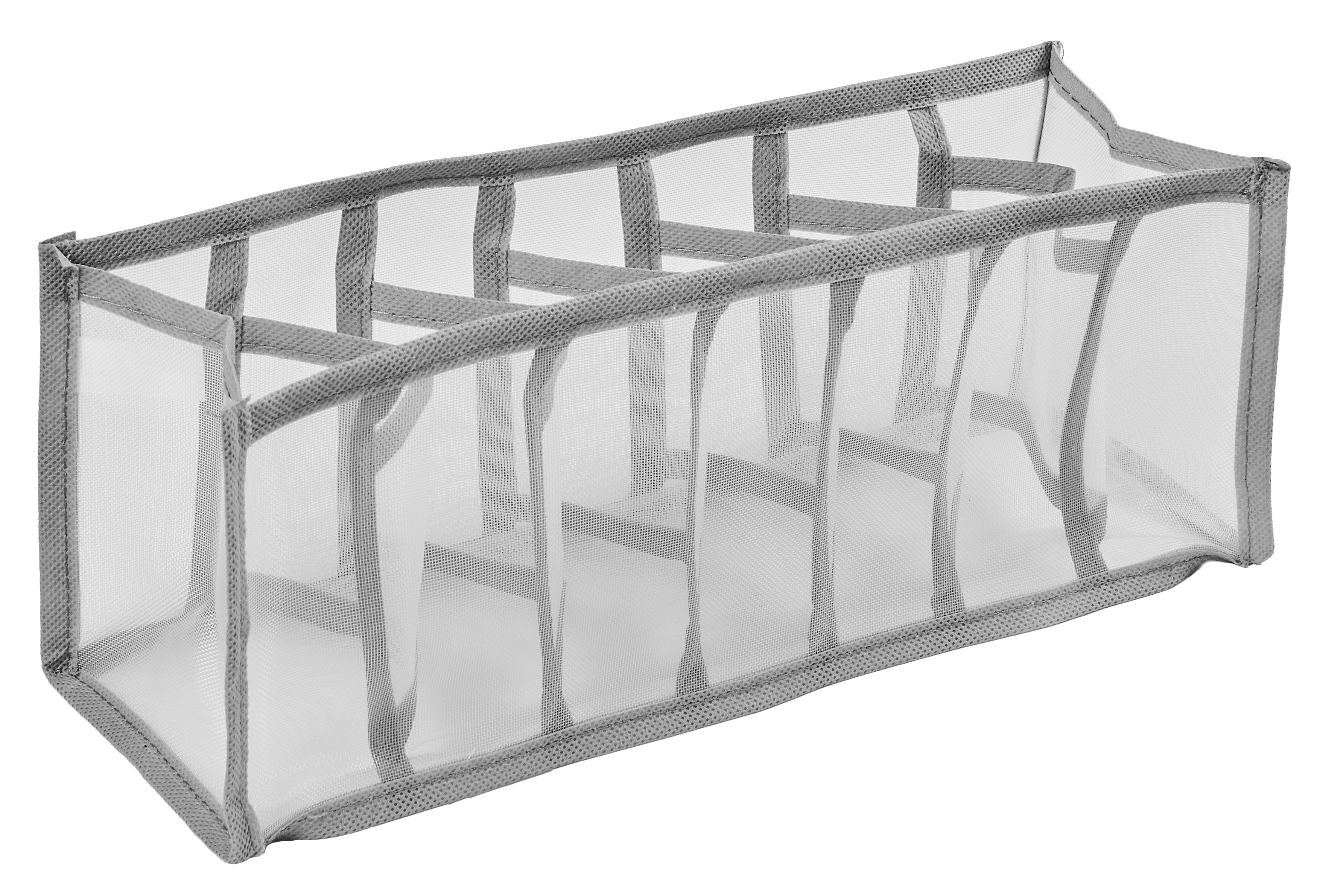 Organizer tekstylny na bieliznę 7 przegródek 12 x 32 x 12 cm