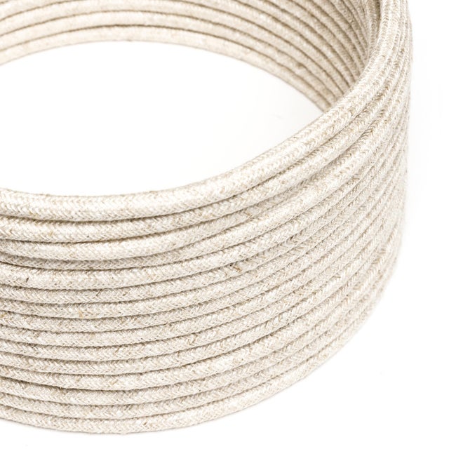 Câble tissu naturel, CREATIVE CABLES ivoire