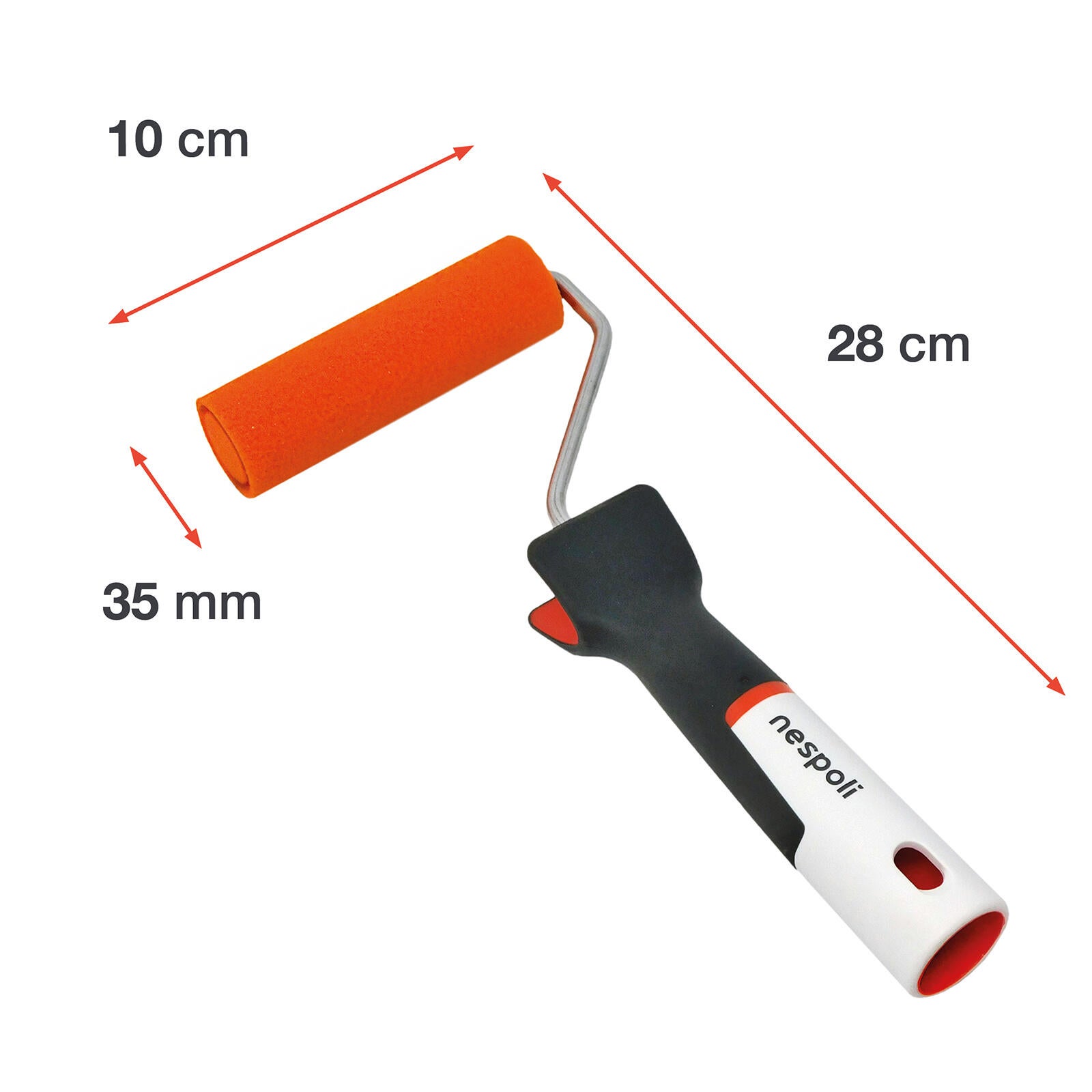 Minirullo per dipingere una superficie liscia Magic Finish soft touch NESPOLI 110 mm - 4