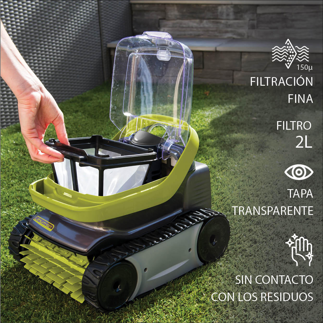 ROBOT limpa fundos piscina a bateria pixel op3220 Zodiac - 10