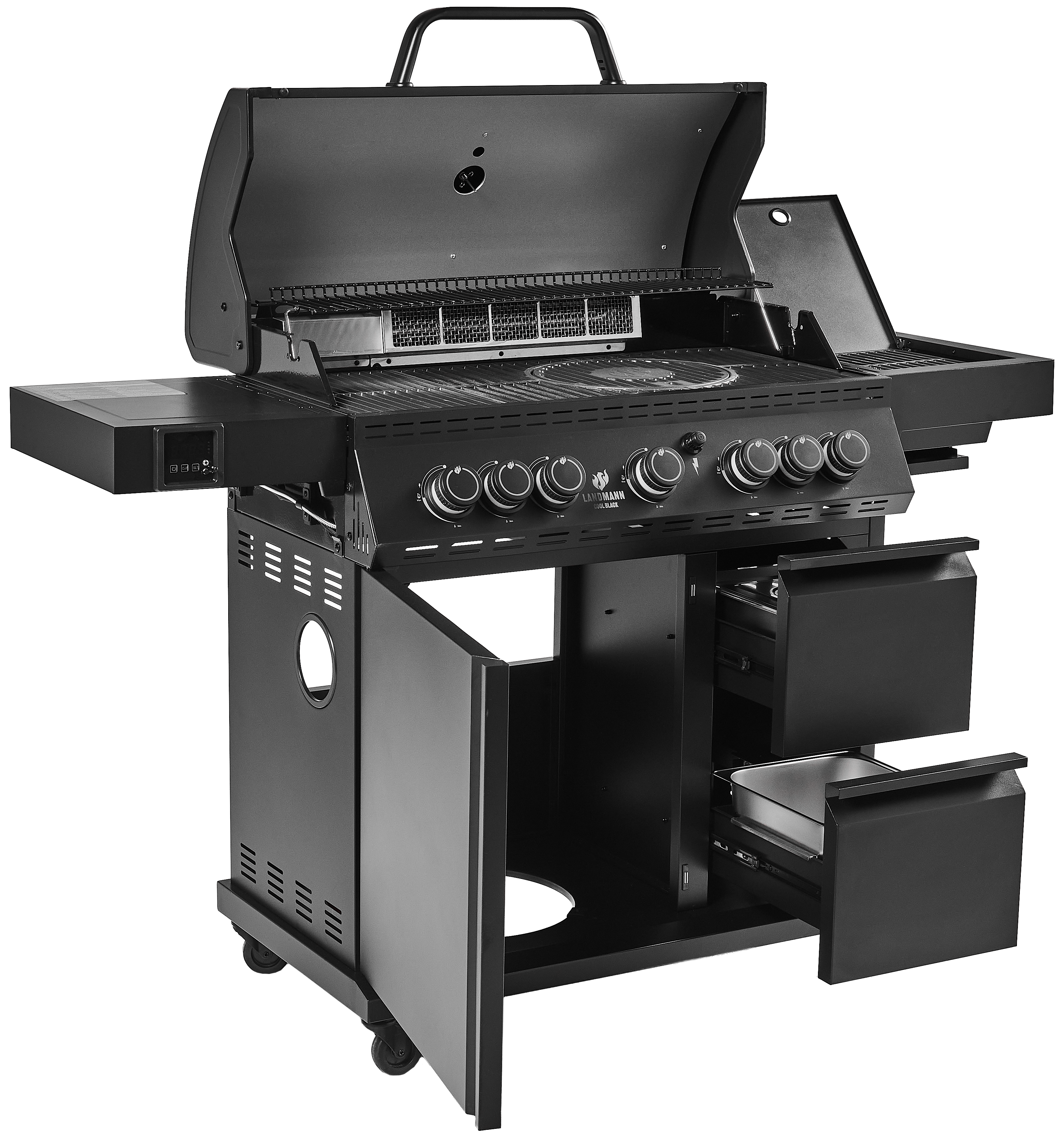 Grill gazowy 22,5kW COOL BLACK MAXX 5+2 palniki Landmann - 6
