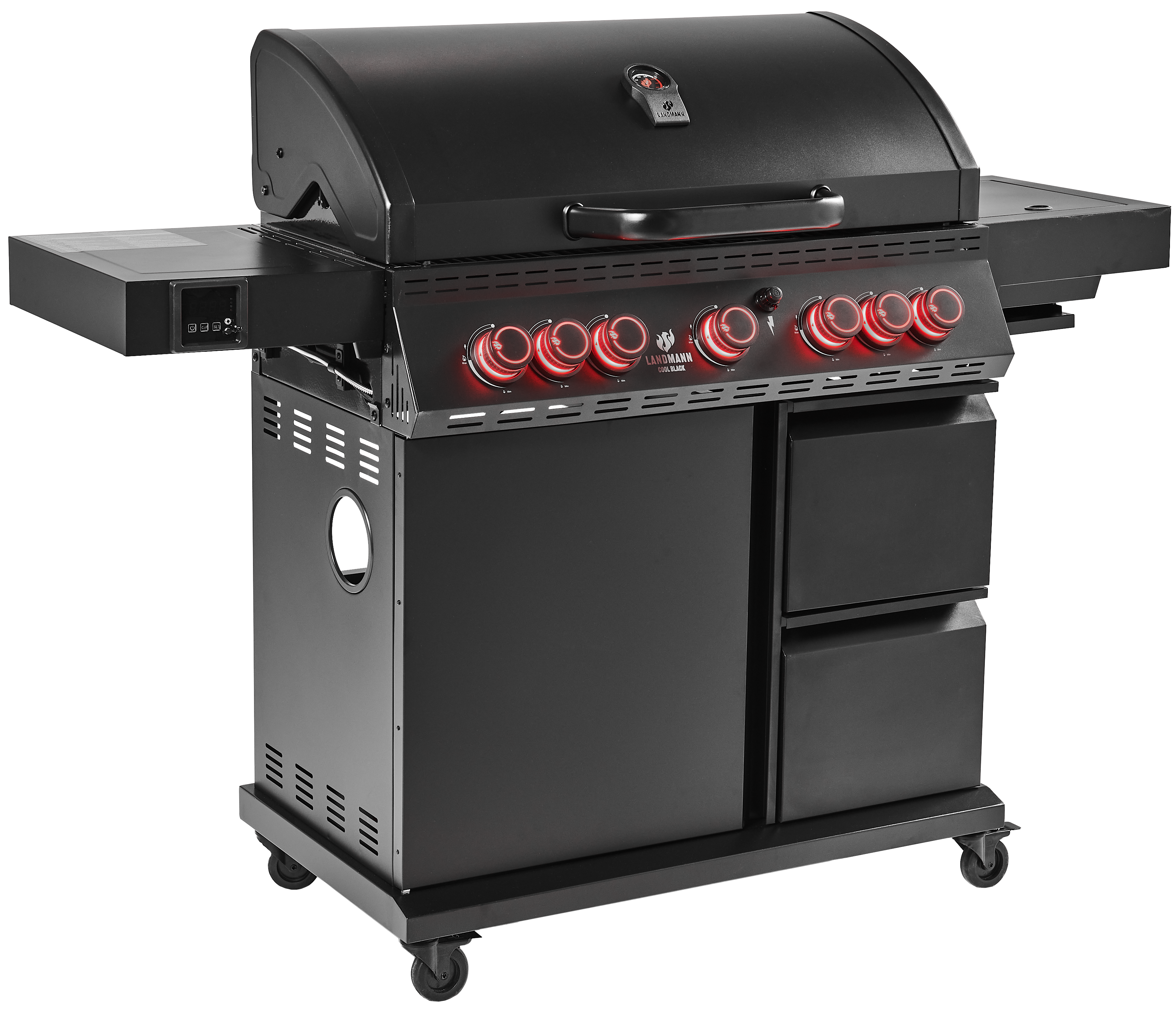Grill gazowy 22,5kW COOL BLACK MAXX 5+2 palniki Landmann - 5